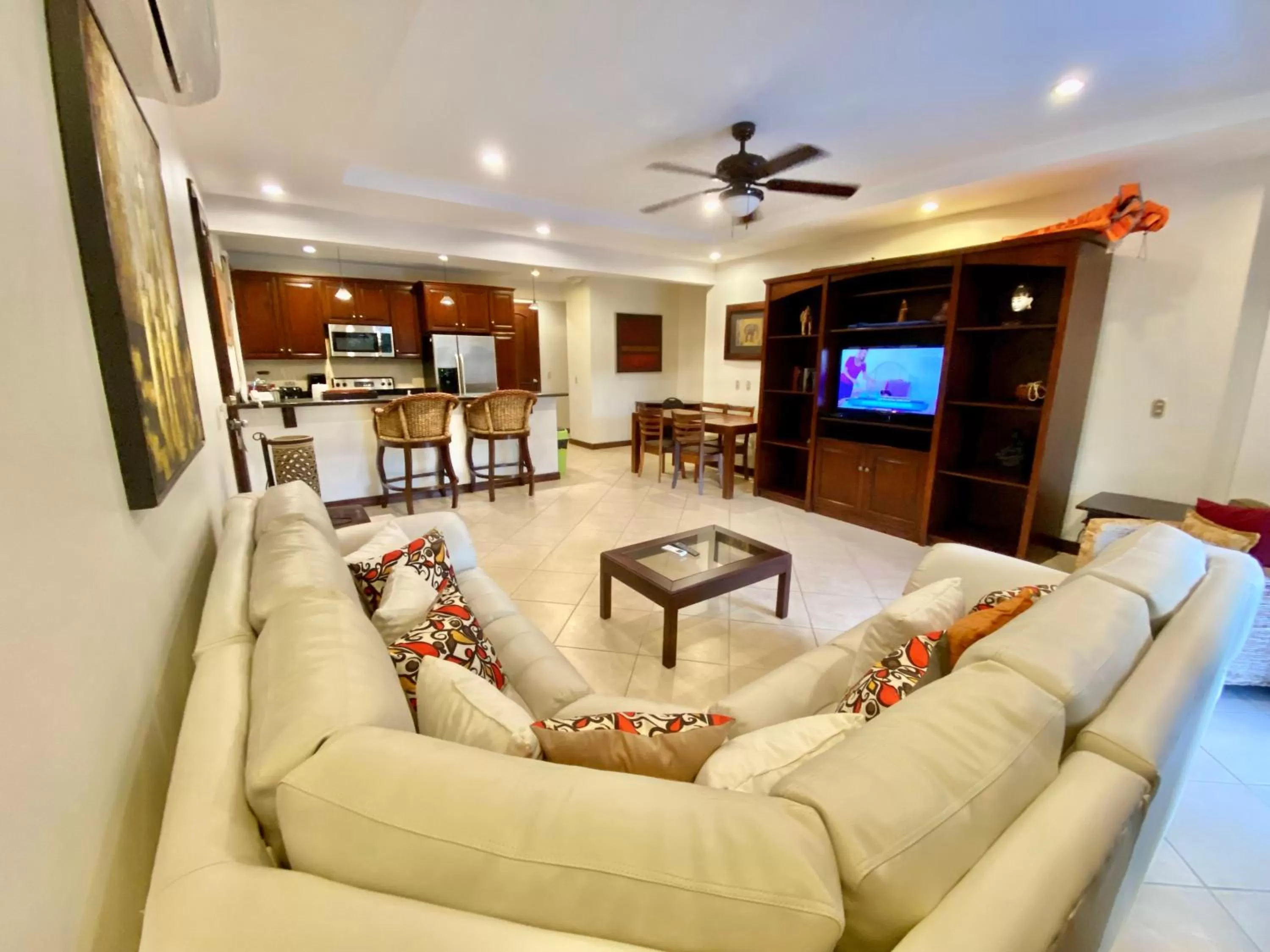 Living room in Monte Carlo Luxury Condominiums