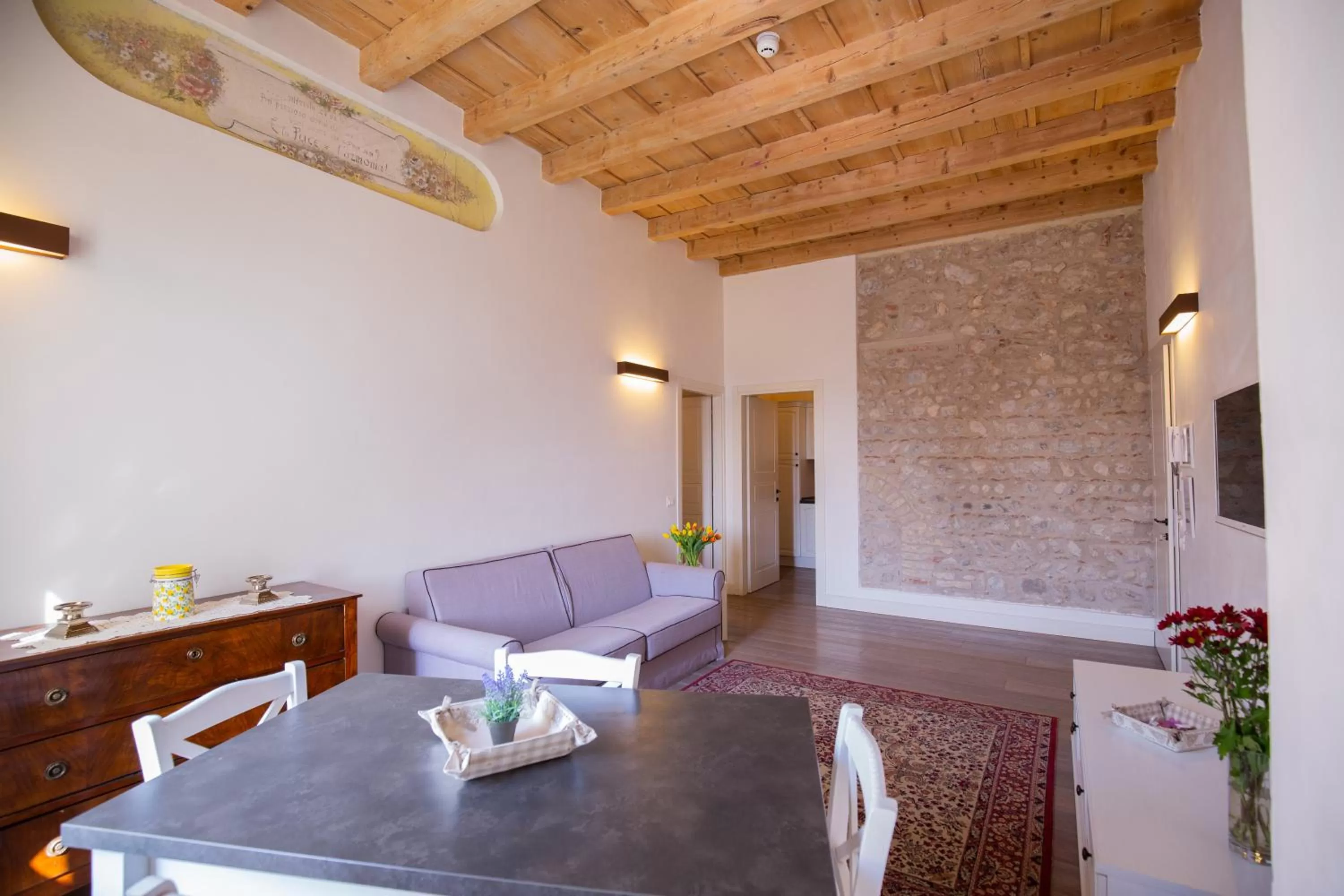 Living room in Residence Corte San Carlo