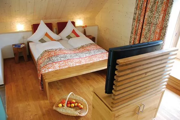 Bed in Hotel Speicher