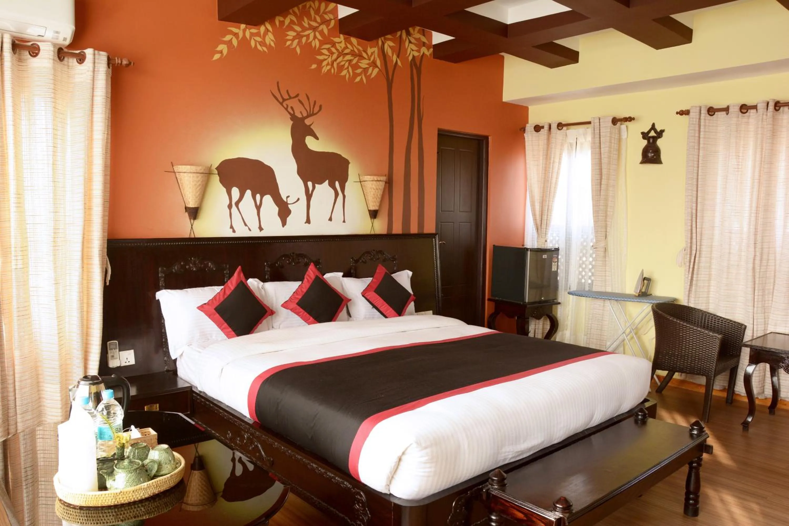 Bed in Kasthamandap Boutique Hotel