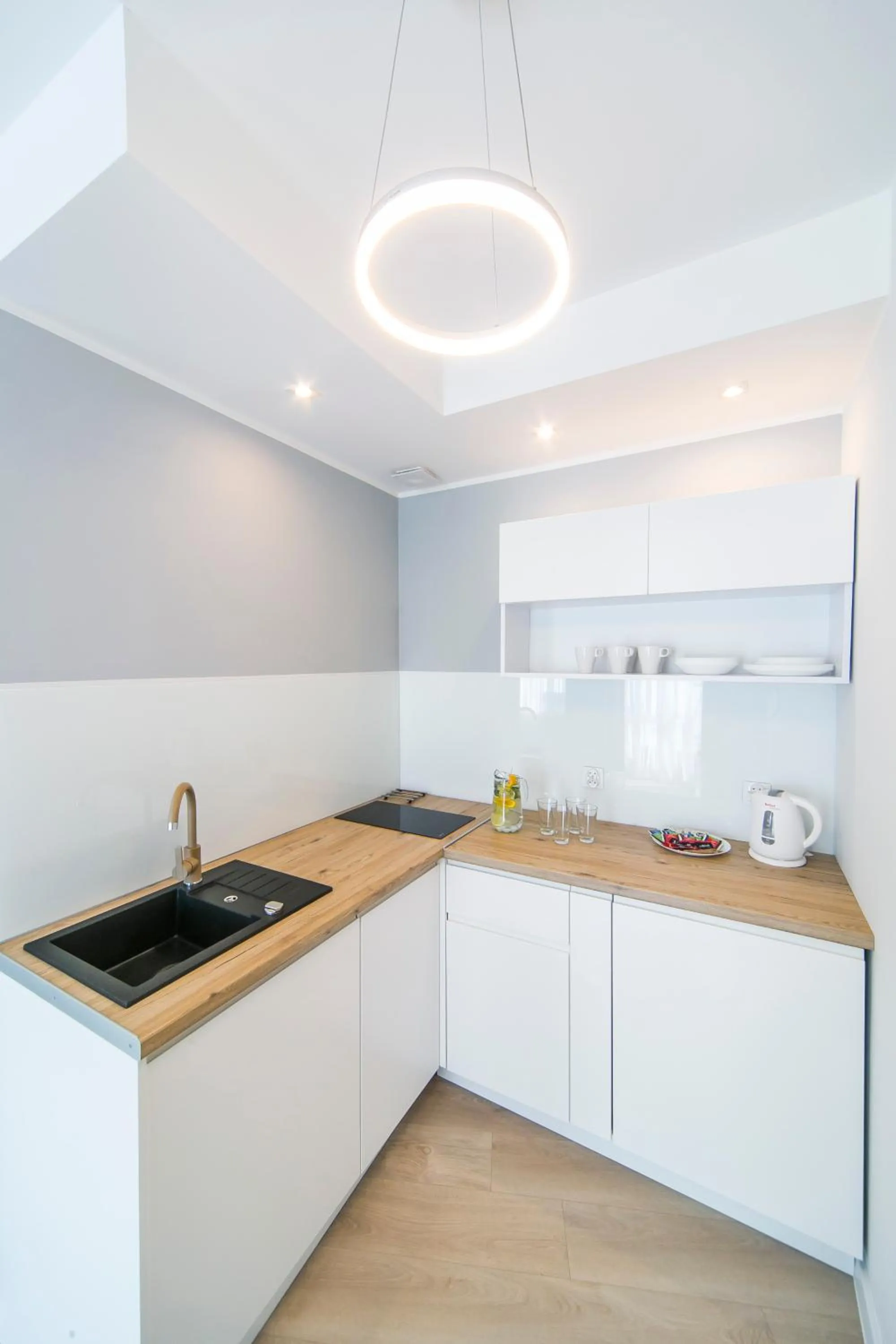 Kitchen or kitchenette in GRANO APARTMENTS Gdańsk Motława SPA & Wellness