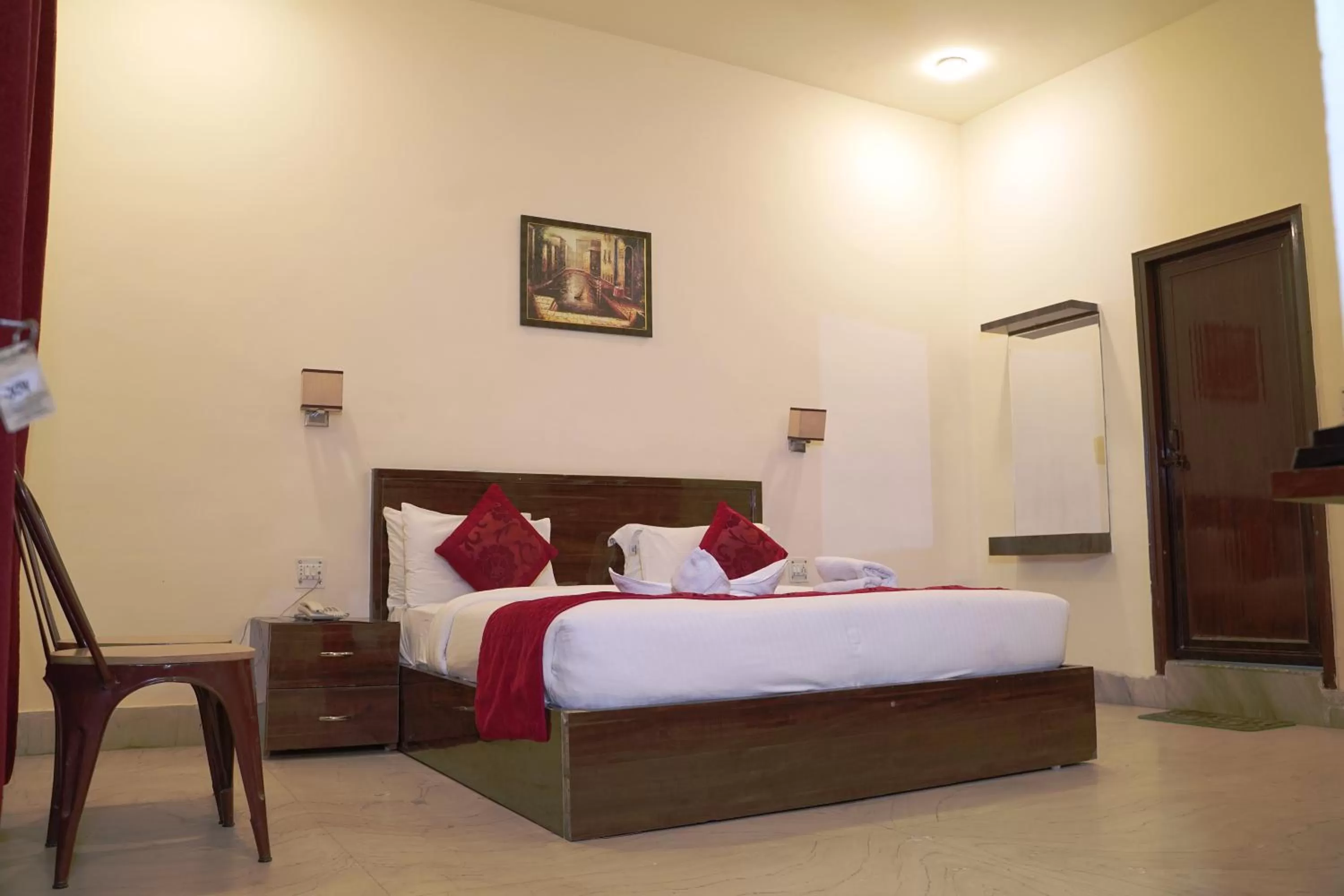 Bedroom, Bed in Indira Nikunj Rubystone Exotic