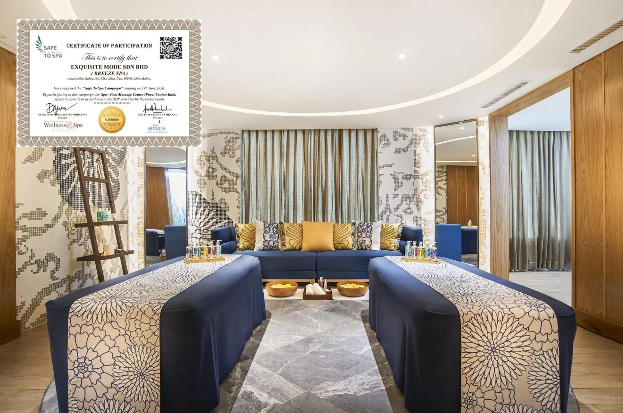 Spa and wellness centre/facilities, Bed in Amari Johor Bahru