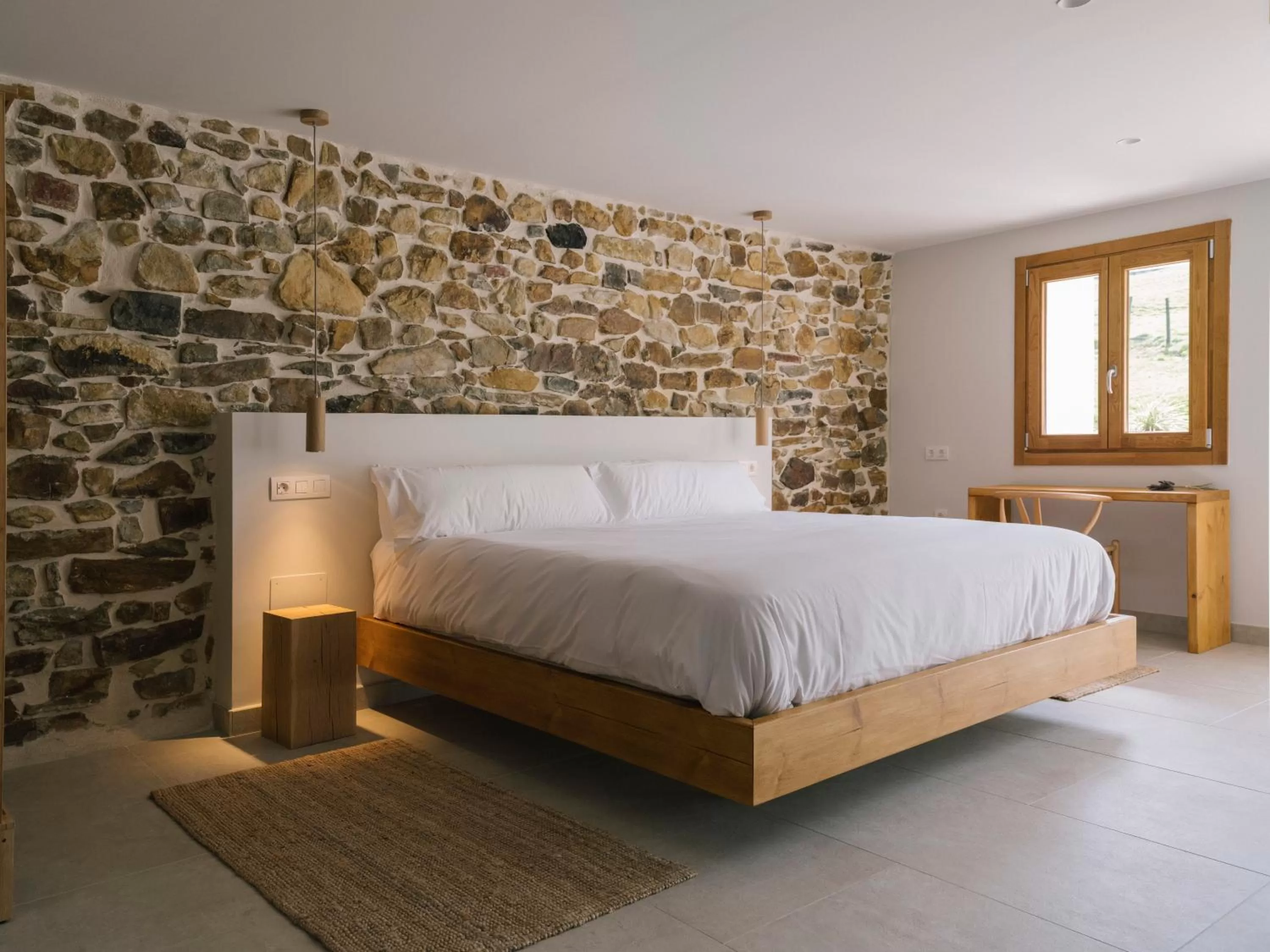 Photo of the whole room, Bed in Hotel Nafarrola - Gastronomy & Wine