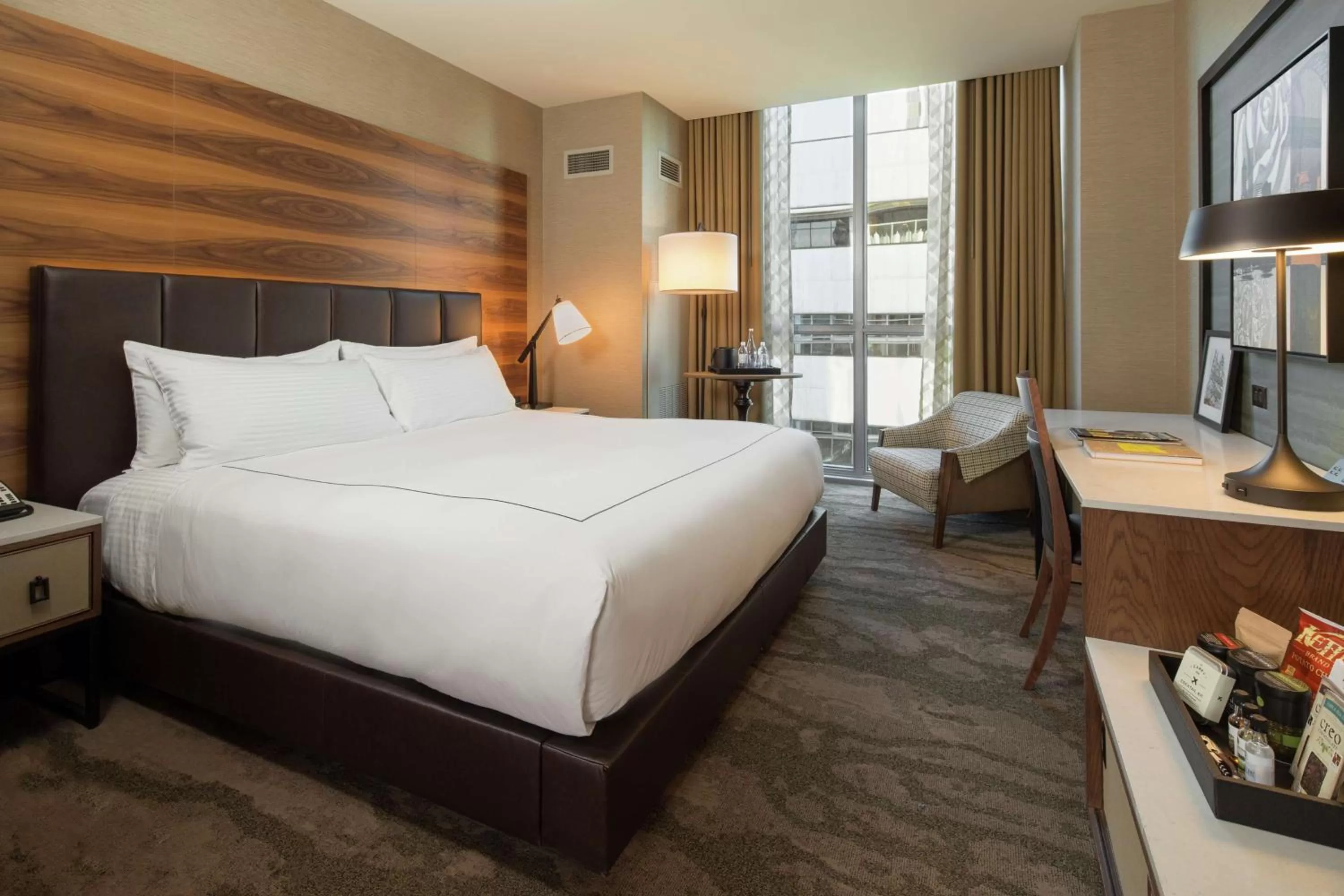 Bedroom, Bed in The Porter Portland, Curio Collection By Hilton