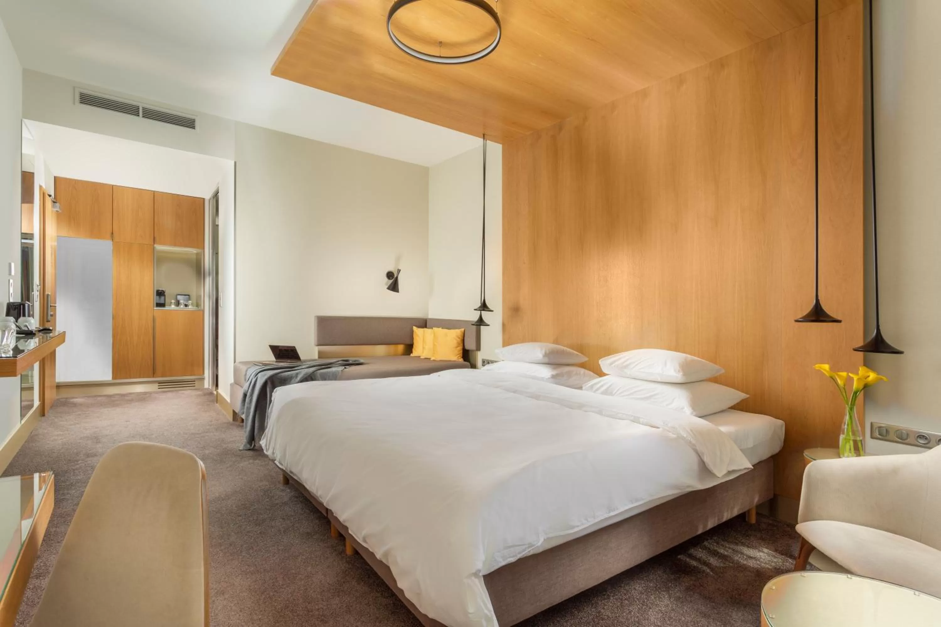 Bed in Hotel Golf Prague