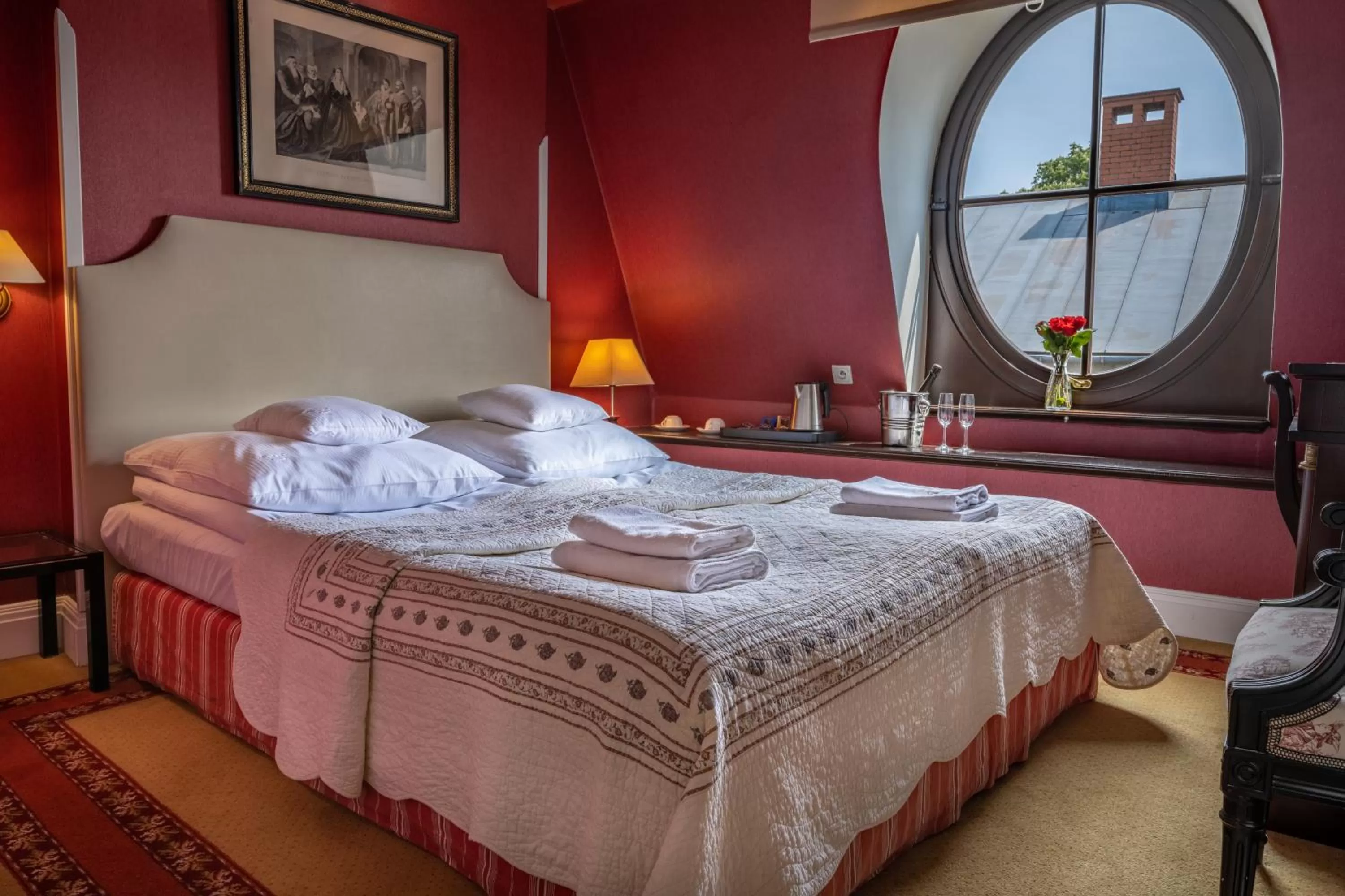 Bed in Hotel Gródek