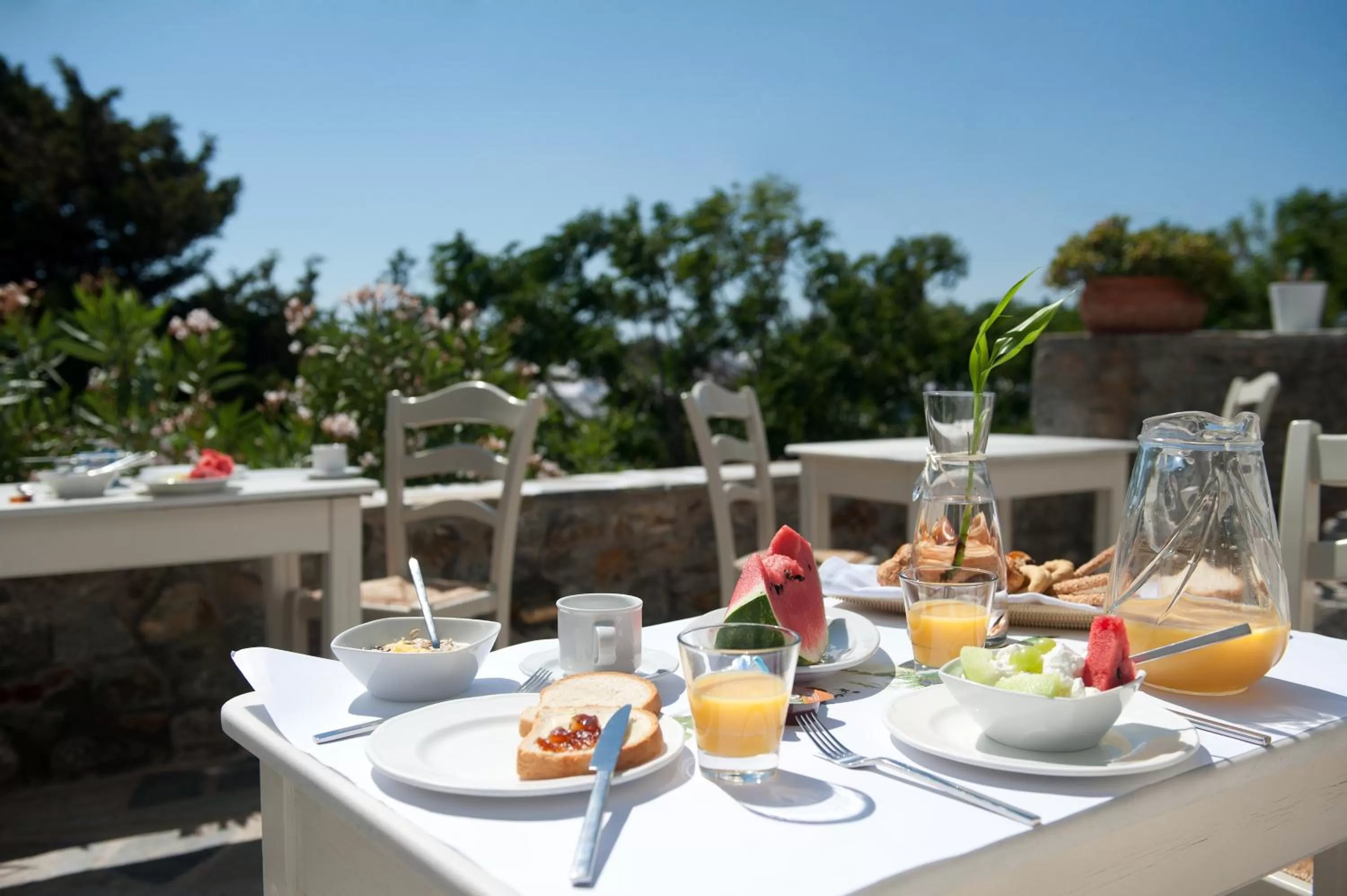 Buffet breakfast in Elena Hotel Mykonos