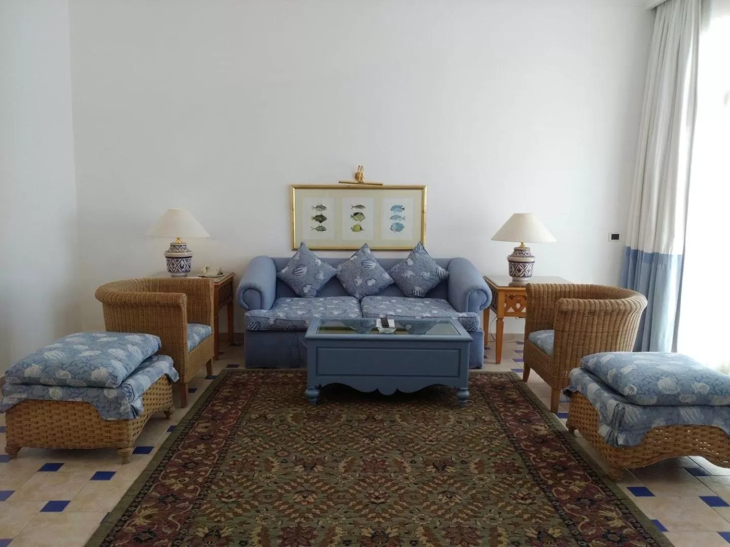 Seating area, Bed in Sheraton Sharm Hotel, Resort, Villas & Spa