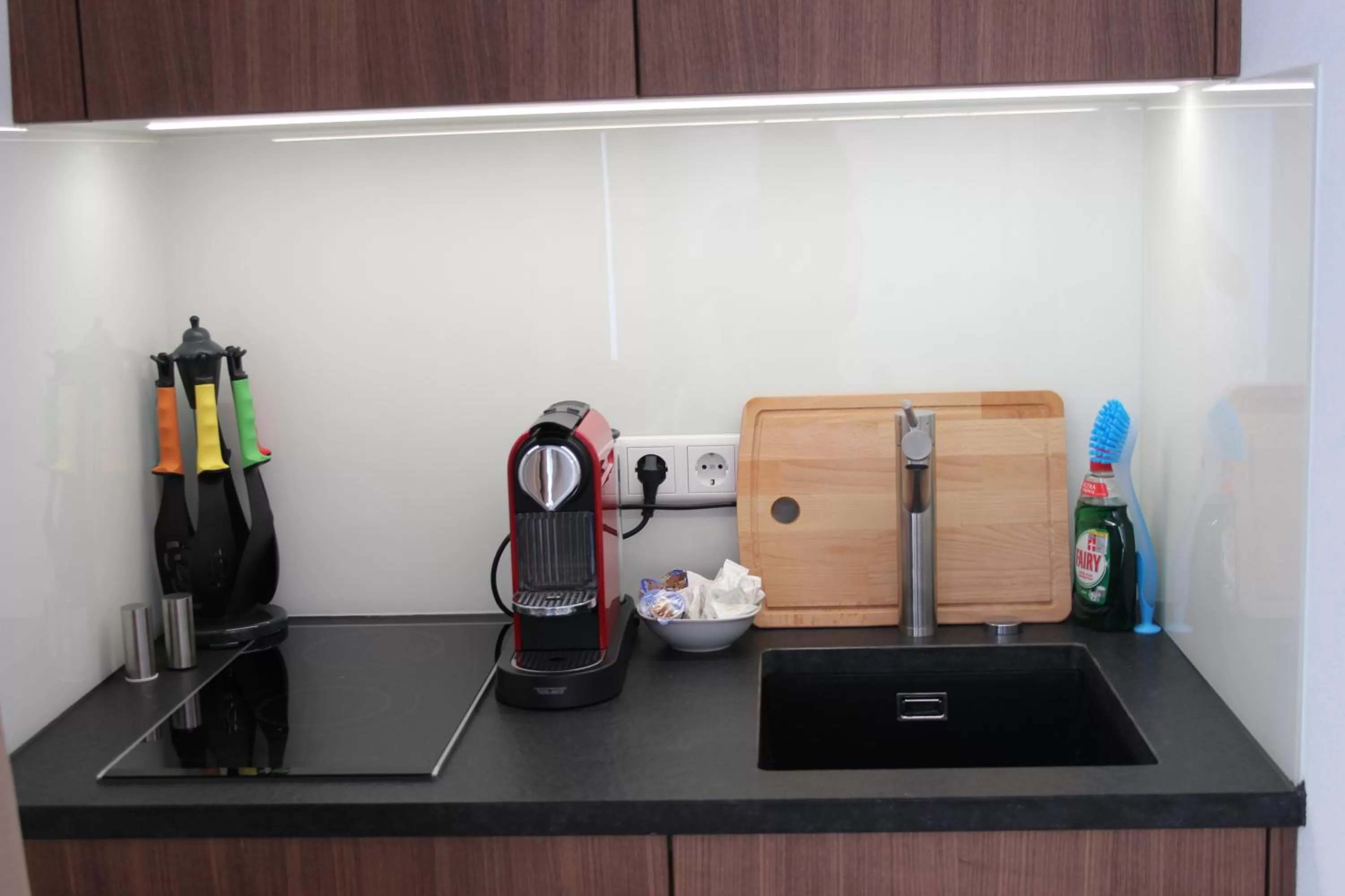 Kitchen or kitchenette in Hotel Schmales Haus
