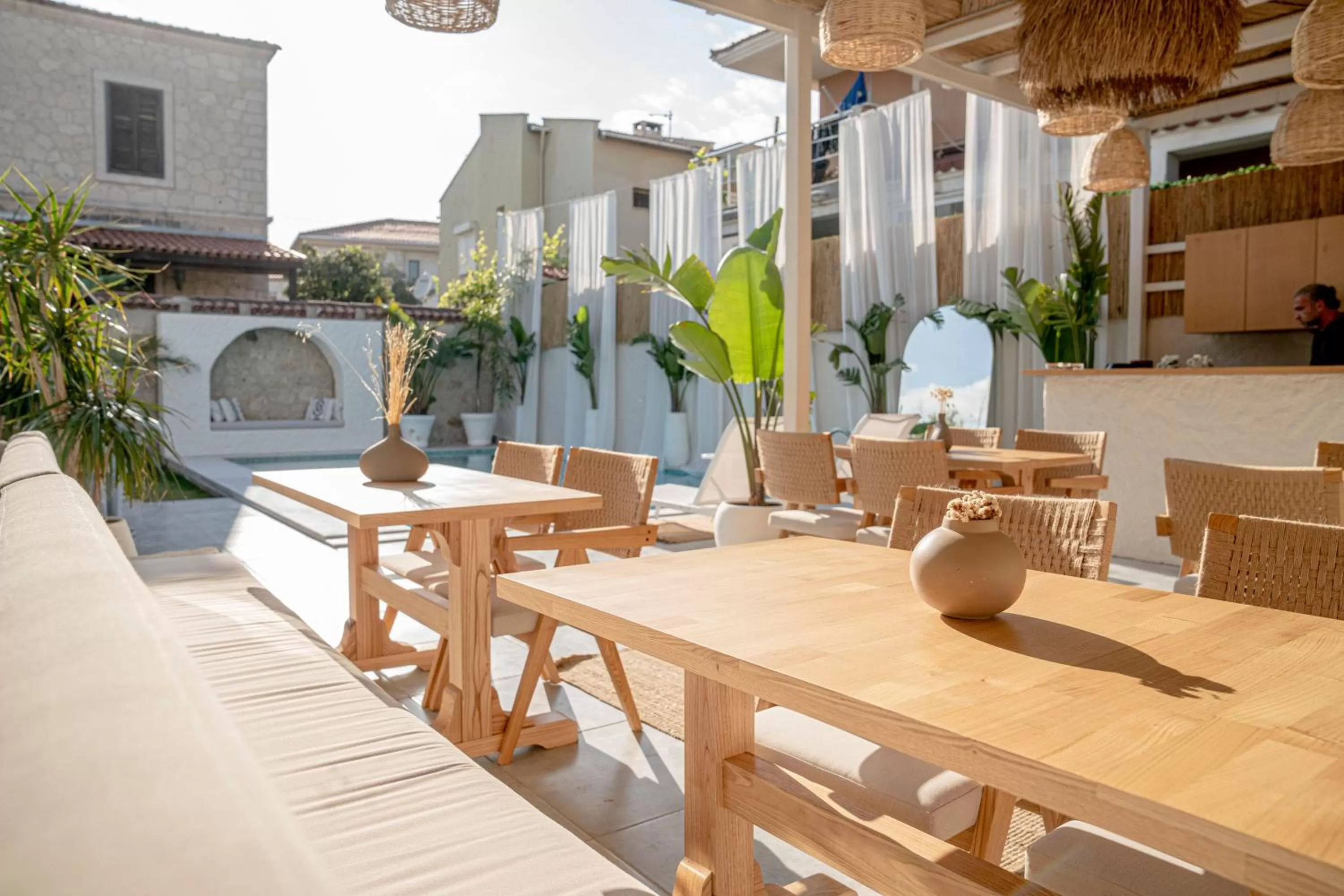 Seating area in Voger Alaçatı Köyiçi