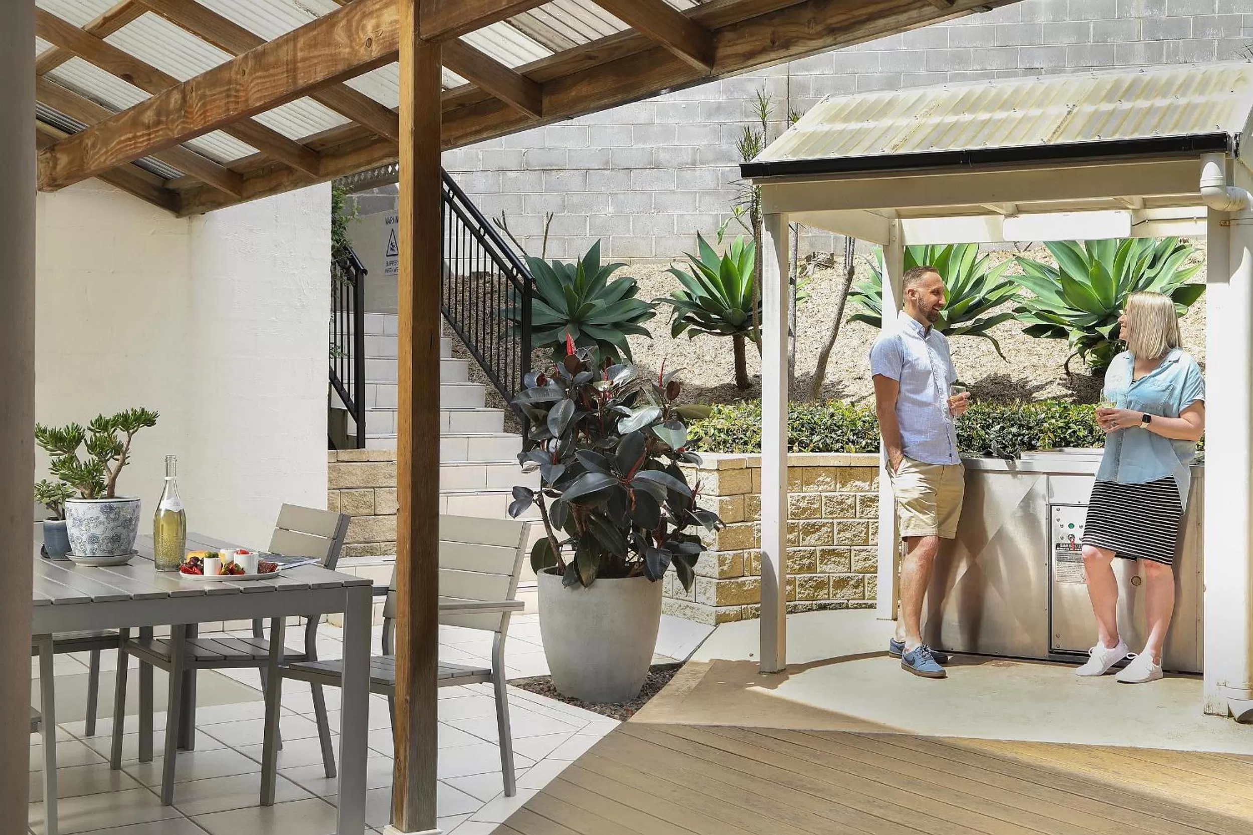 BBQ facilities in Terrigal Sails Serviced Apartments