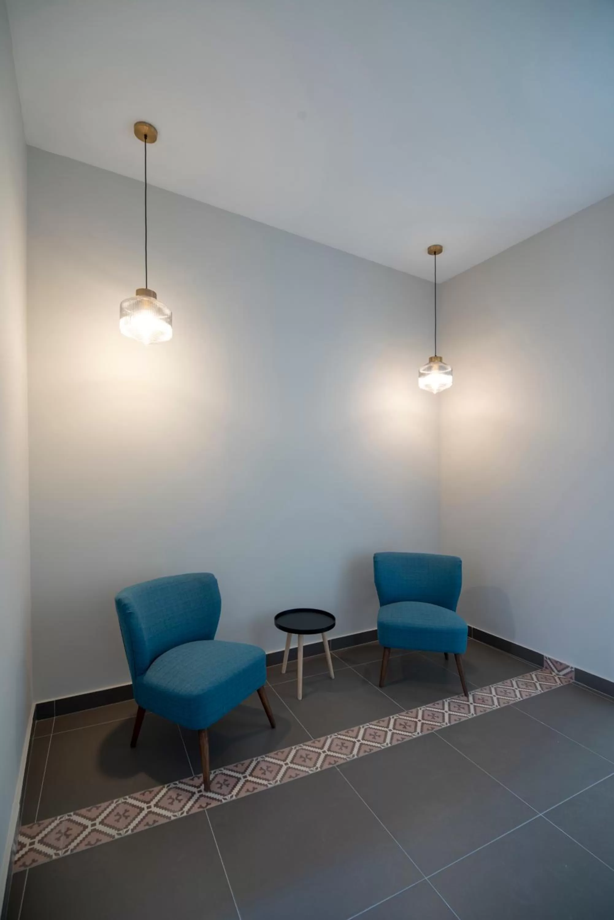 Seating area in Plaka Arch Suites