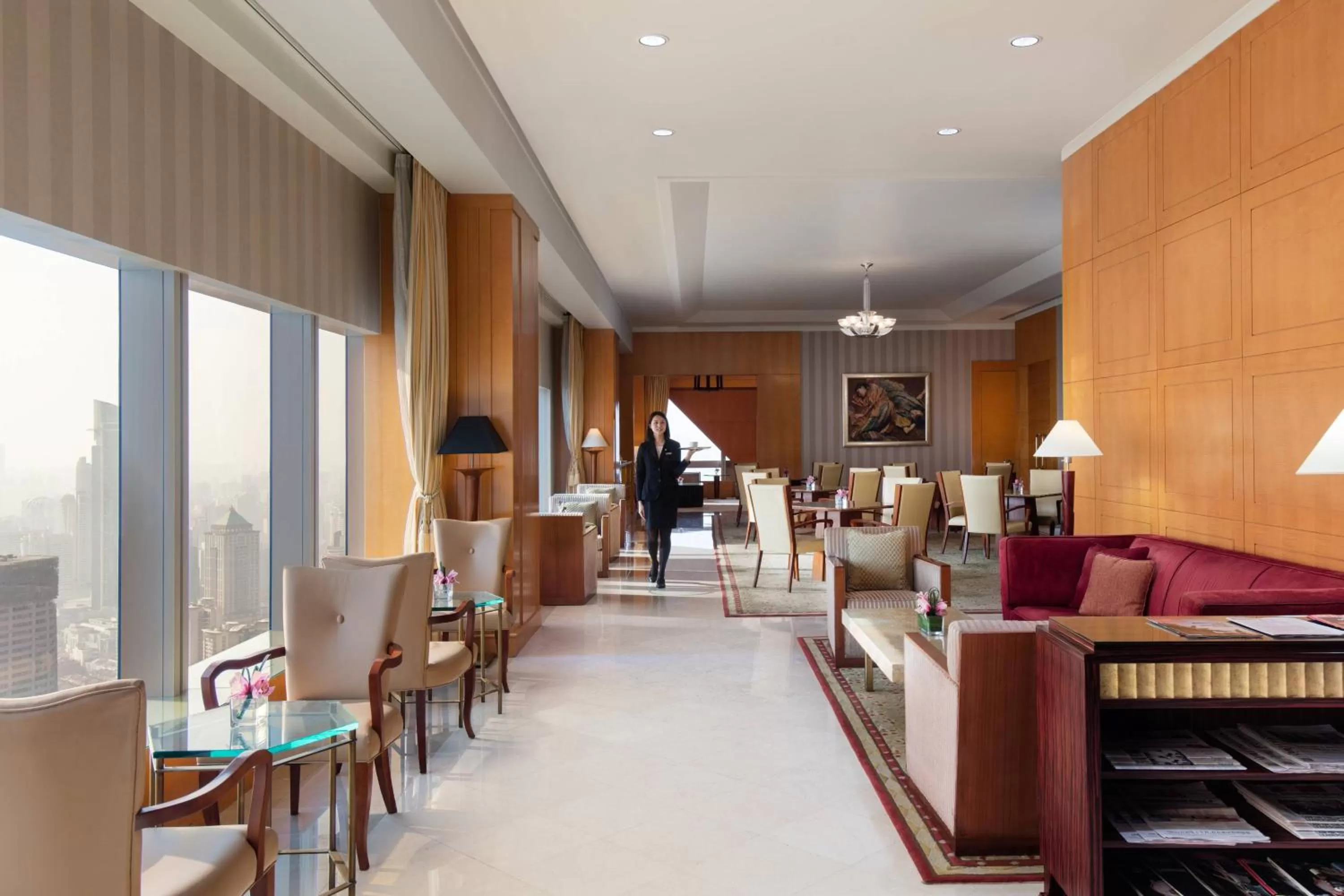 Lounge or bar in JW Marriott Shanghai at Tomorrow Square