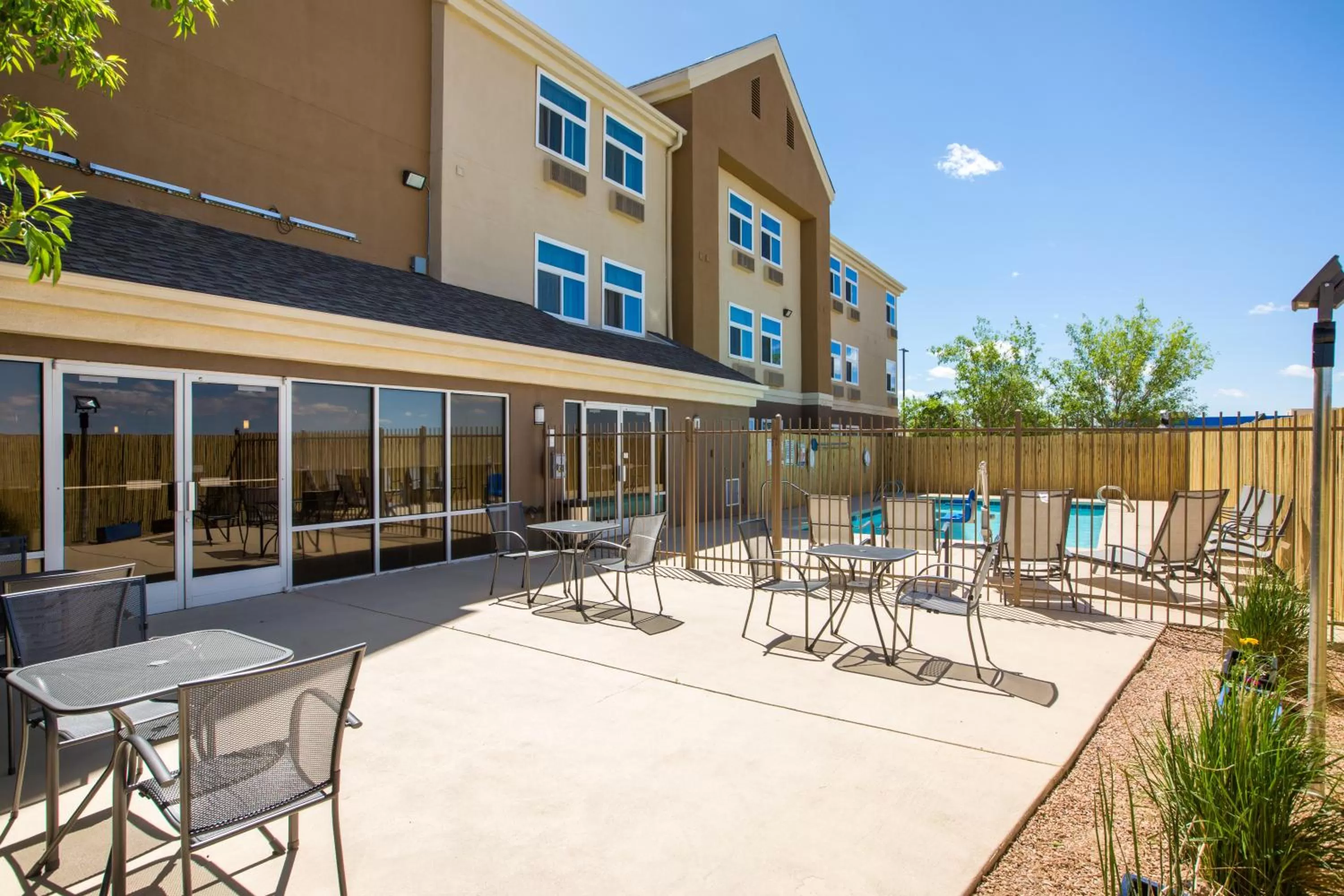 Patio in Baymont by Wyndham Albuquerque Airport