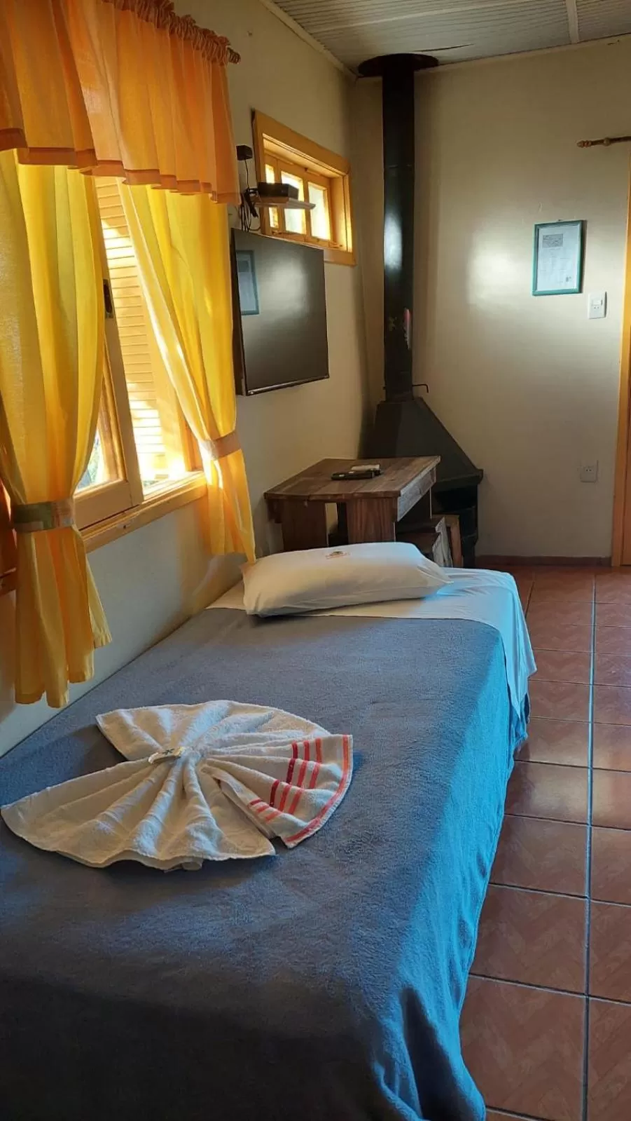 Bed in Pousada da Chacara