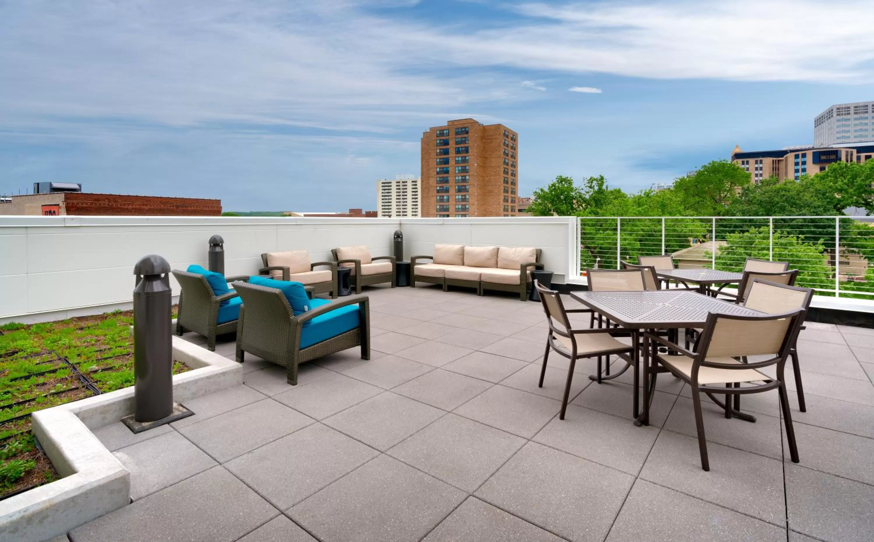 Patio in Hyatt House Rochester Mayo Clinic Area