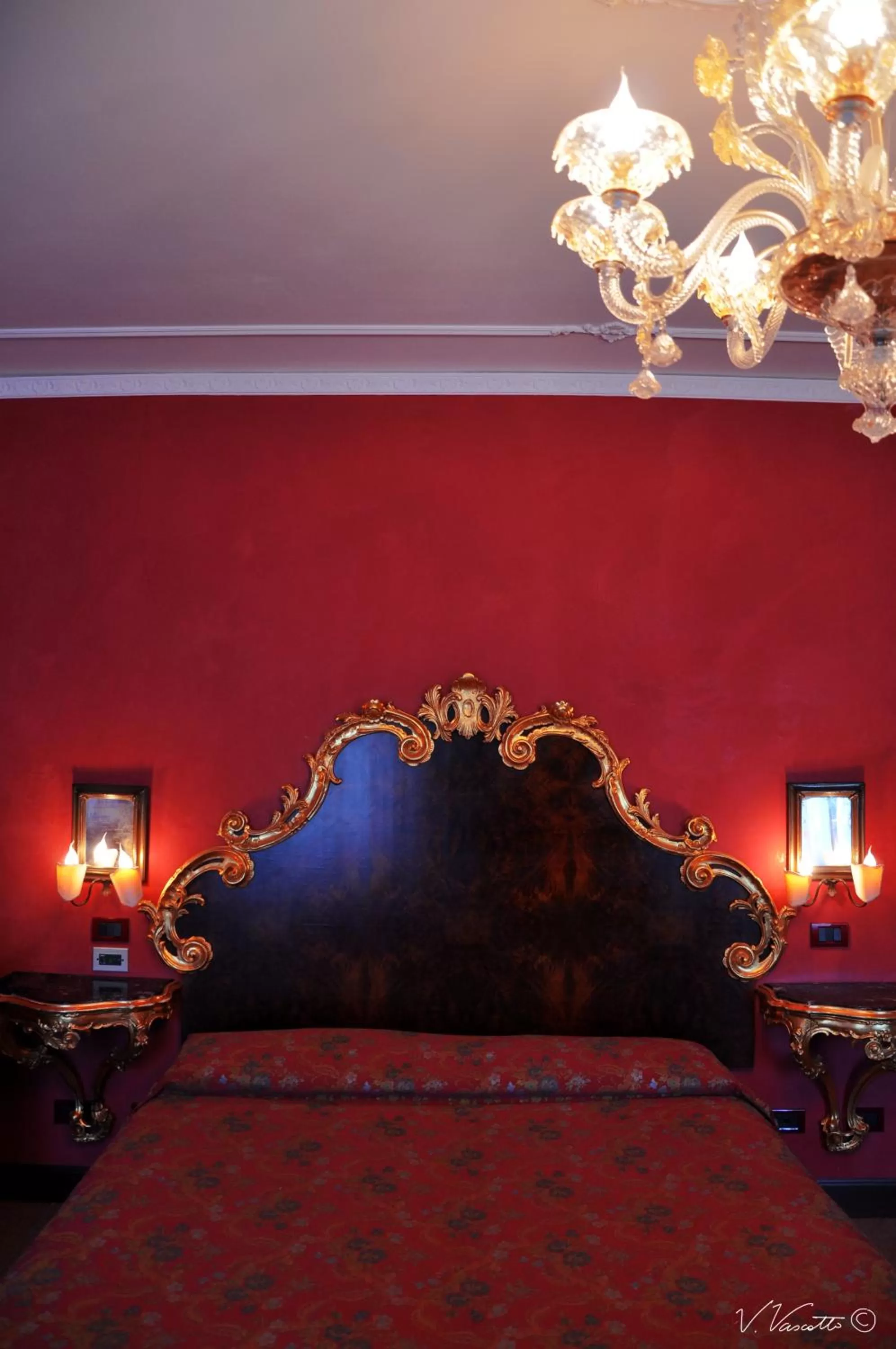 Bed in Residenza d'Epoca San Cassiano