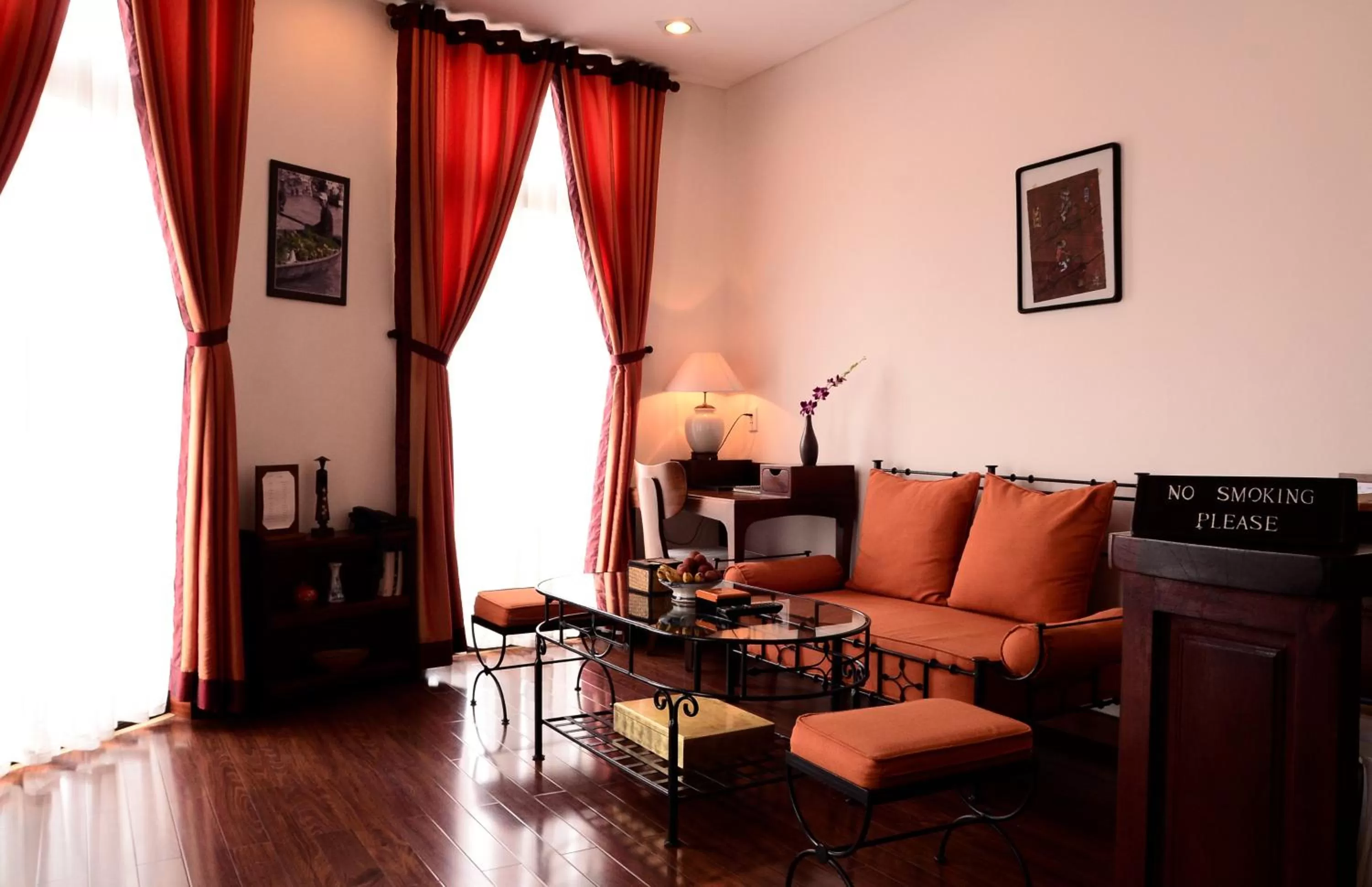 Living room in Nam Bo Boutique Hotel