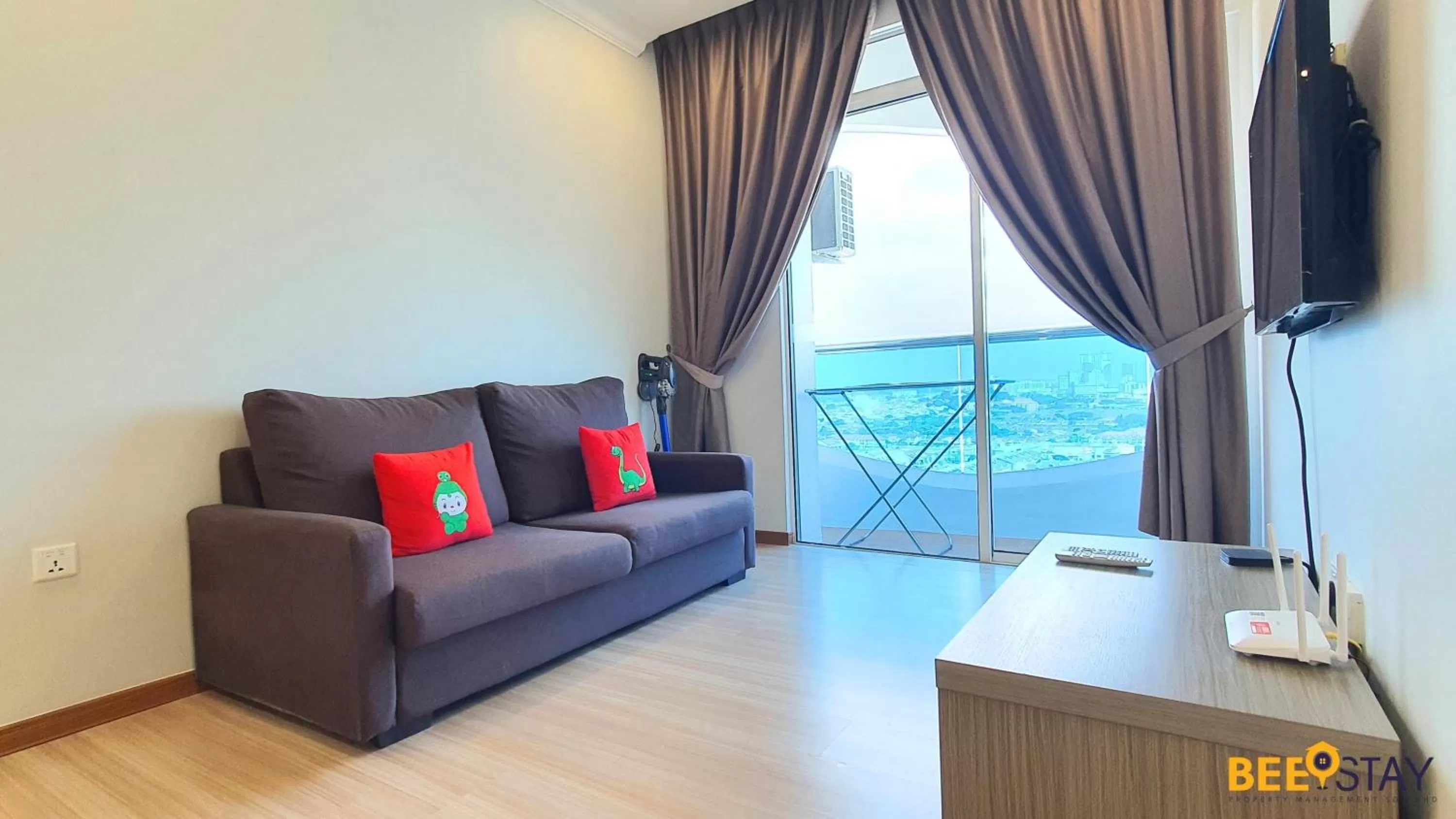 Seating Area in The Wave Suites Melaka by BEESTAY