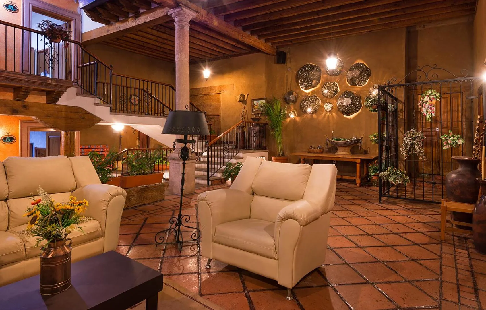 Living room in Hotel Refugio del Angel