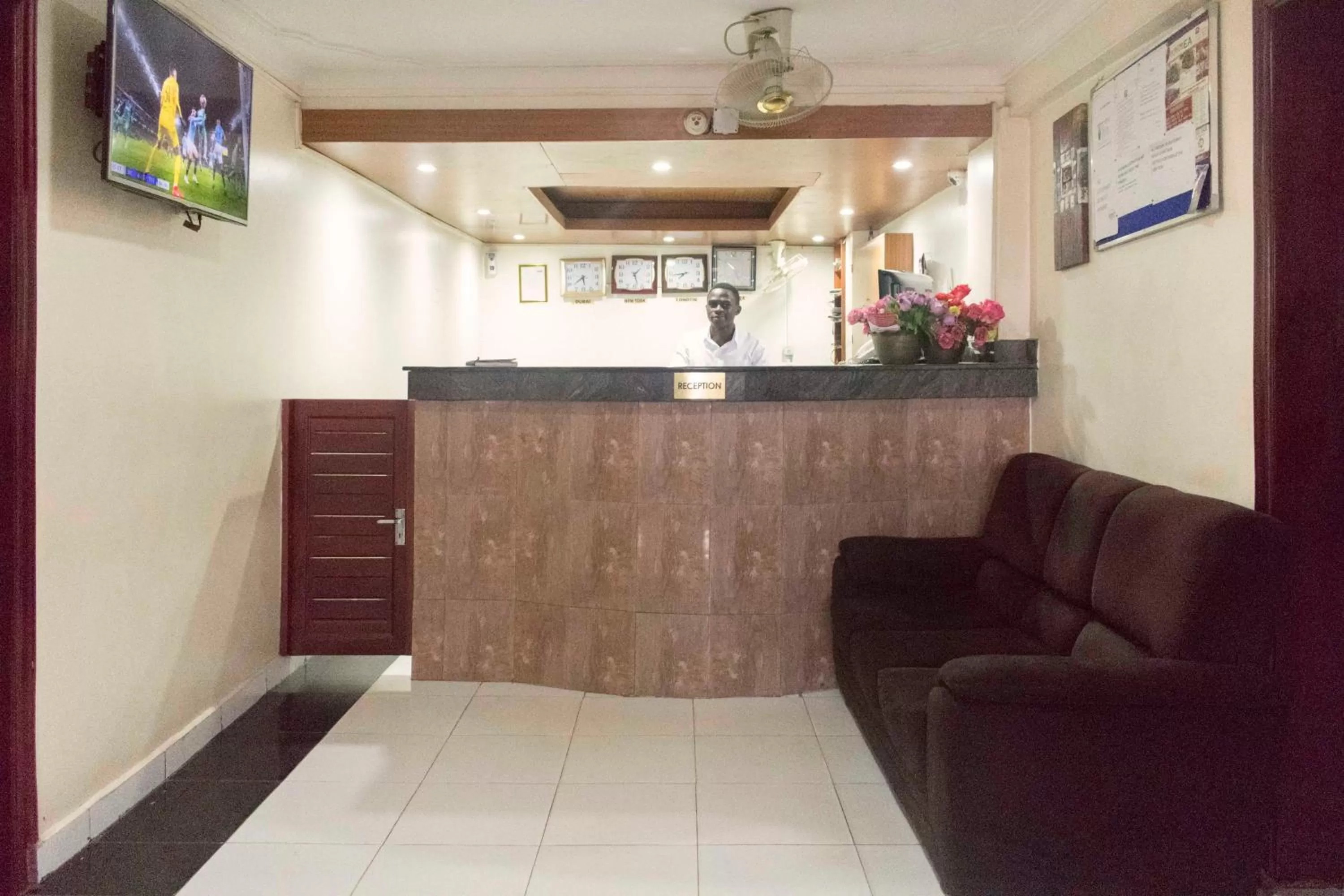 Lobby or reception in Sunrise Hotel Kampala