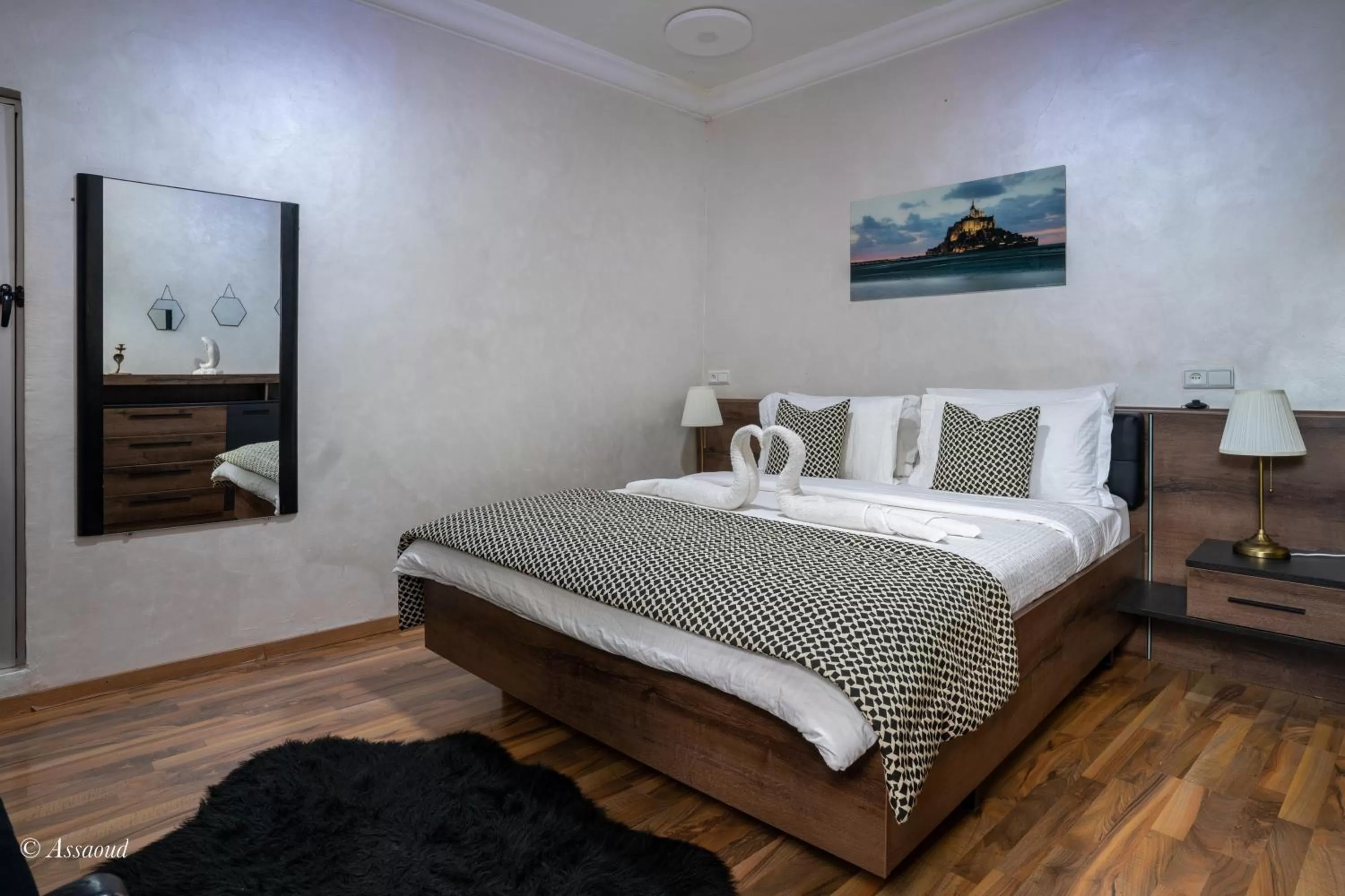 Bed in Hôtel ZIRYAB