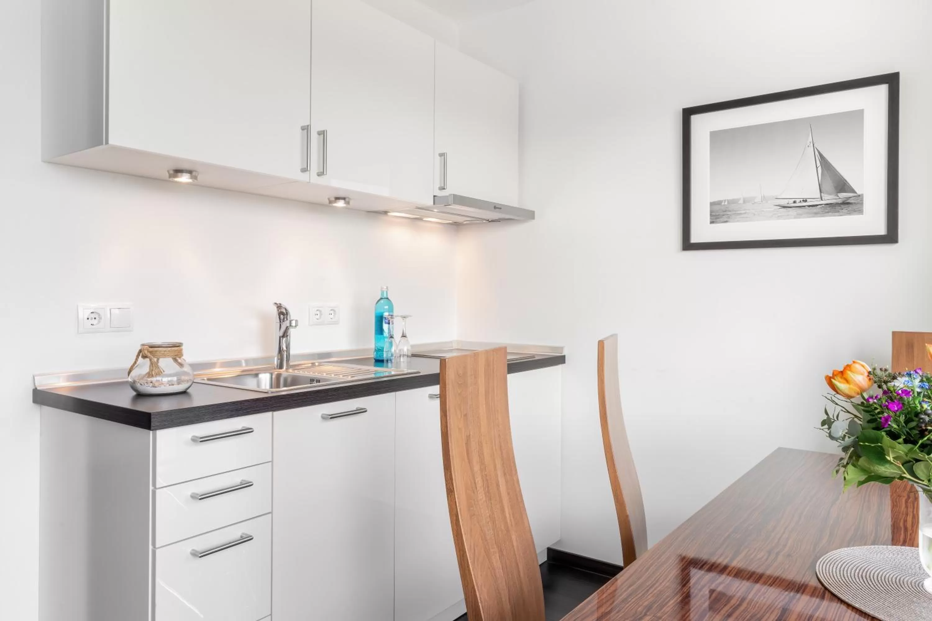 Kitchen or kitchenette in Hotel Yachtclub