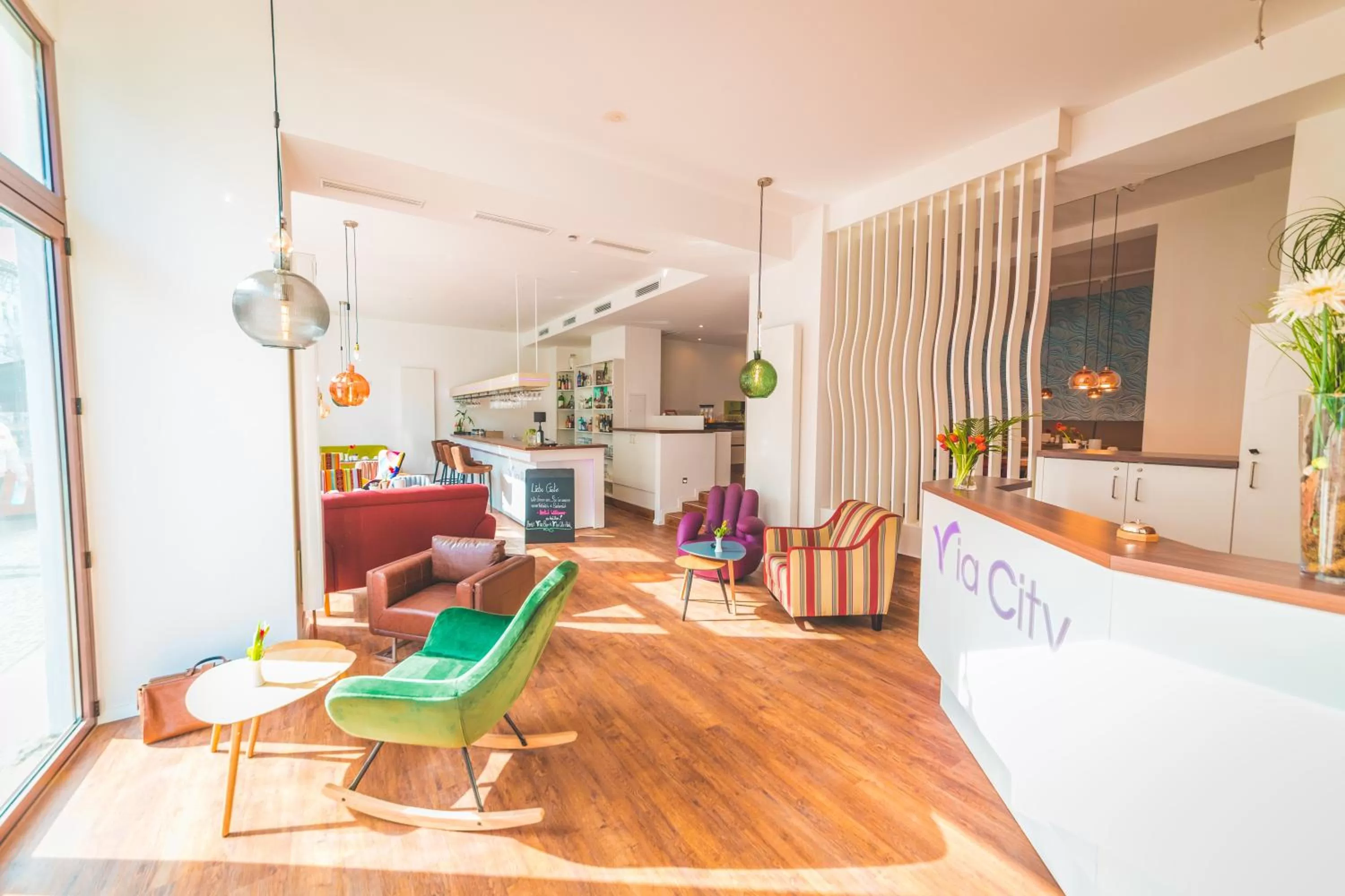 Lobby or reception in Hotel via City Leipzig Mitte