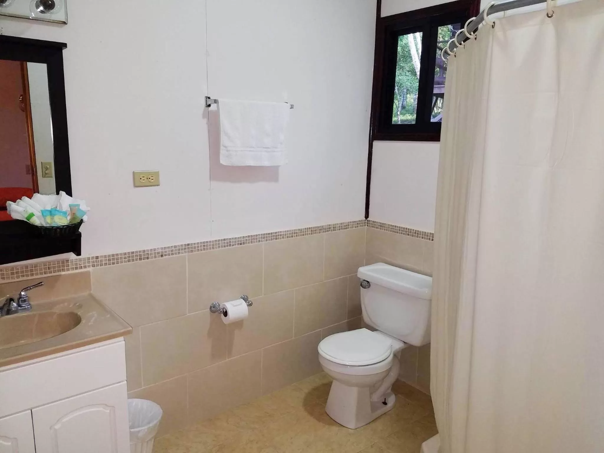 Shower in The Log Cab-Inn