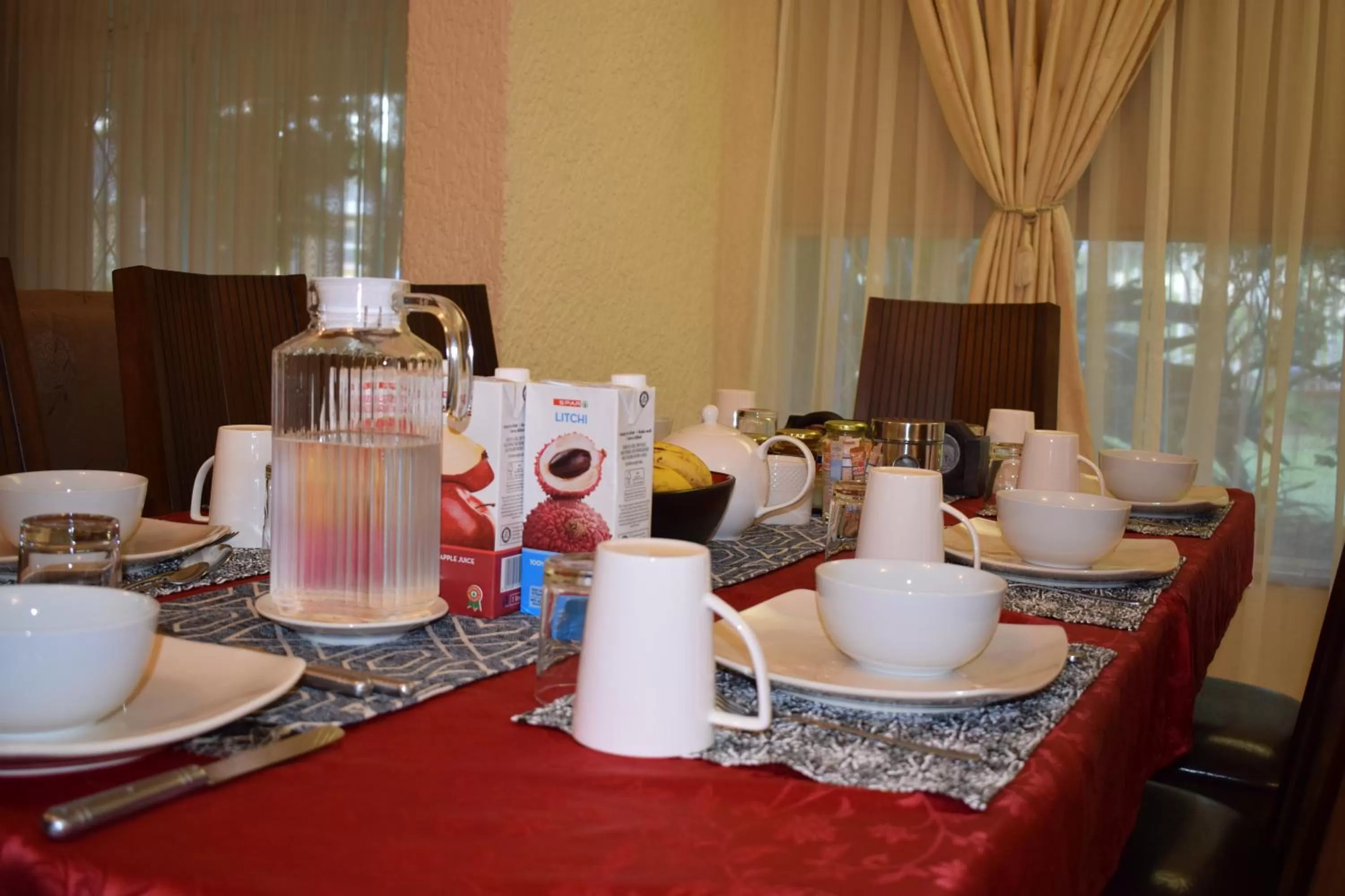 Continental breakfast in Moye Guest House
