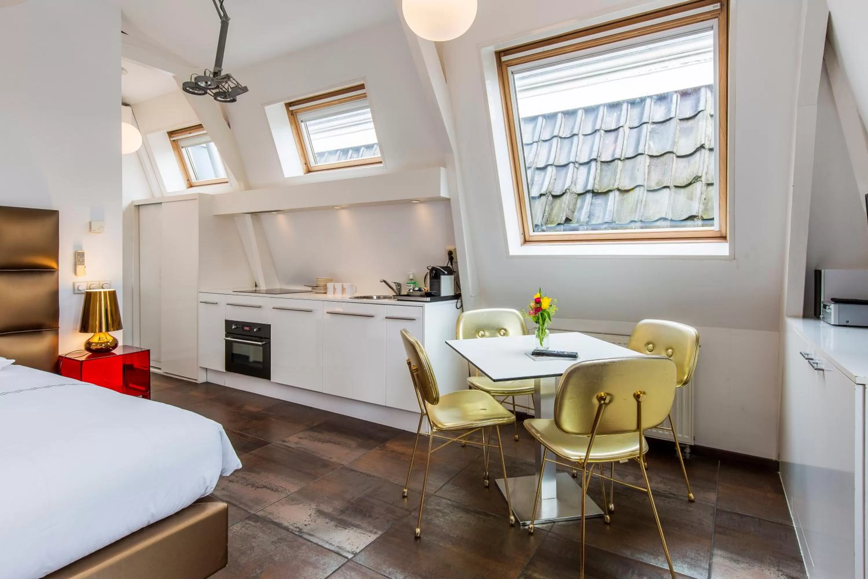 Bed in Amstel Corner Hotel