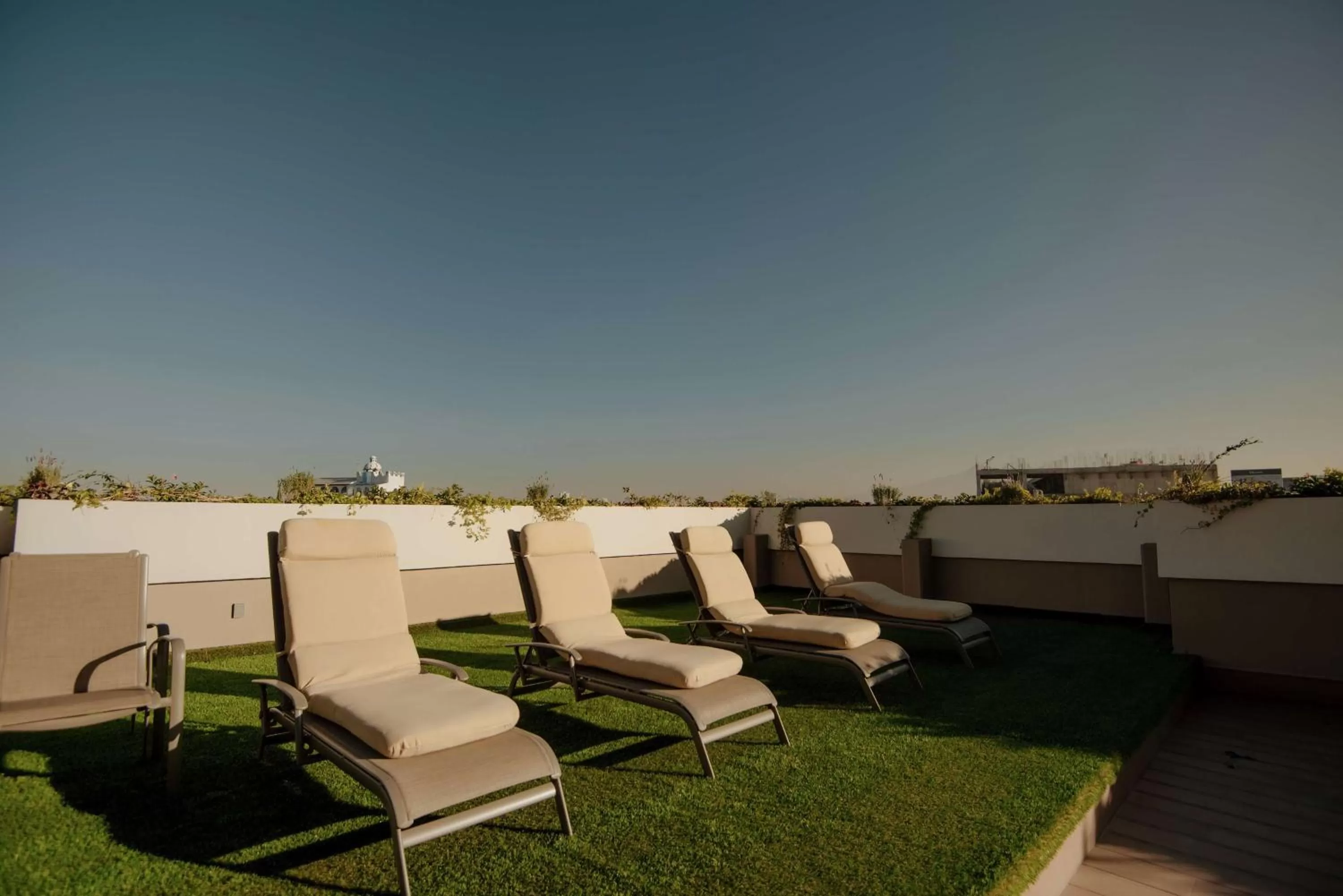 Patio in Hilton Garden Inn Puebla Angelopolis