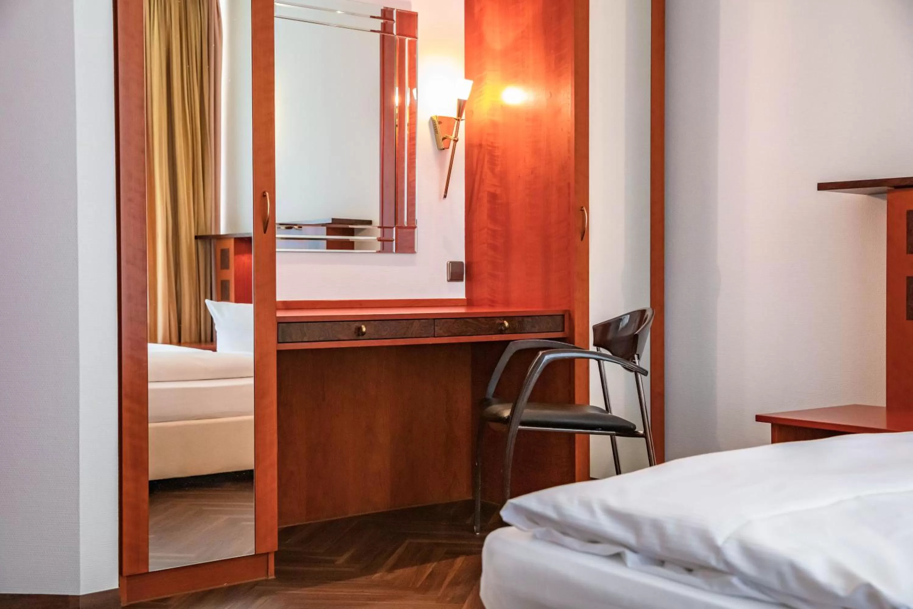 Photo of the whole room, Bed in Müggelseeperle