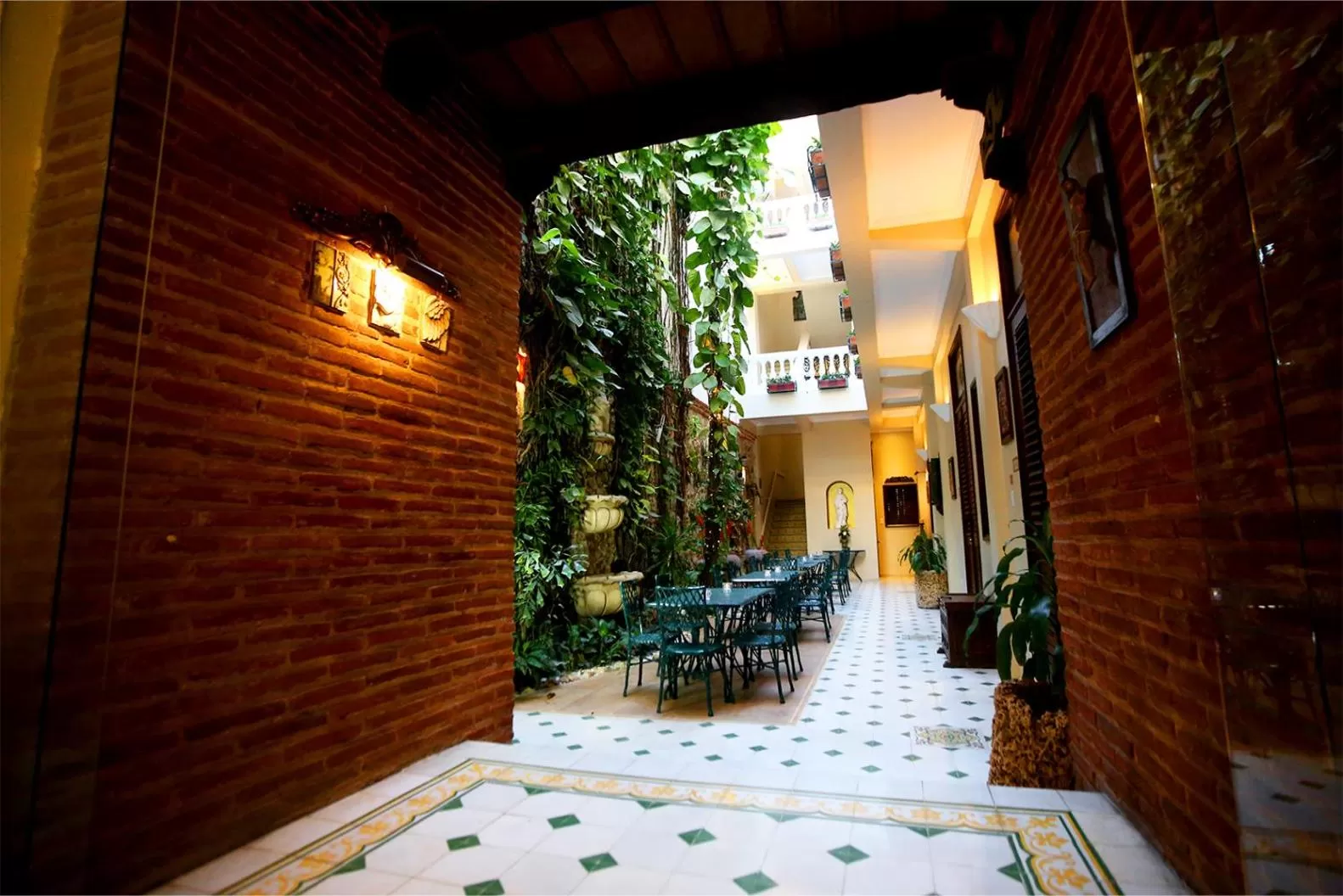 Property building in Hotel Casa La Fe