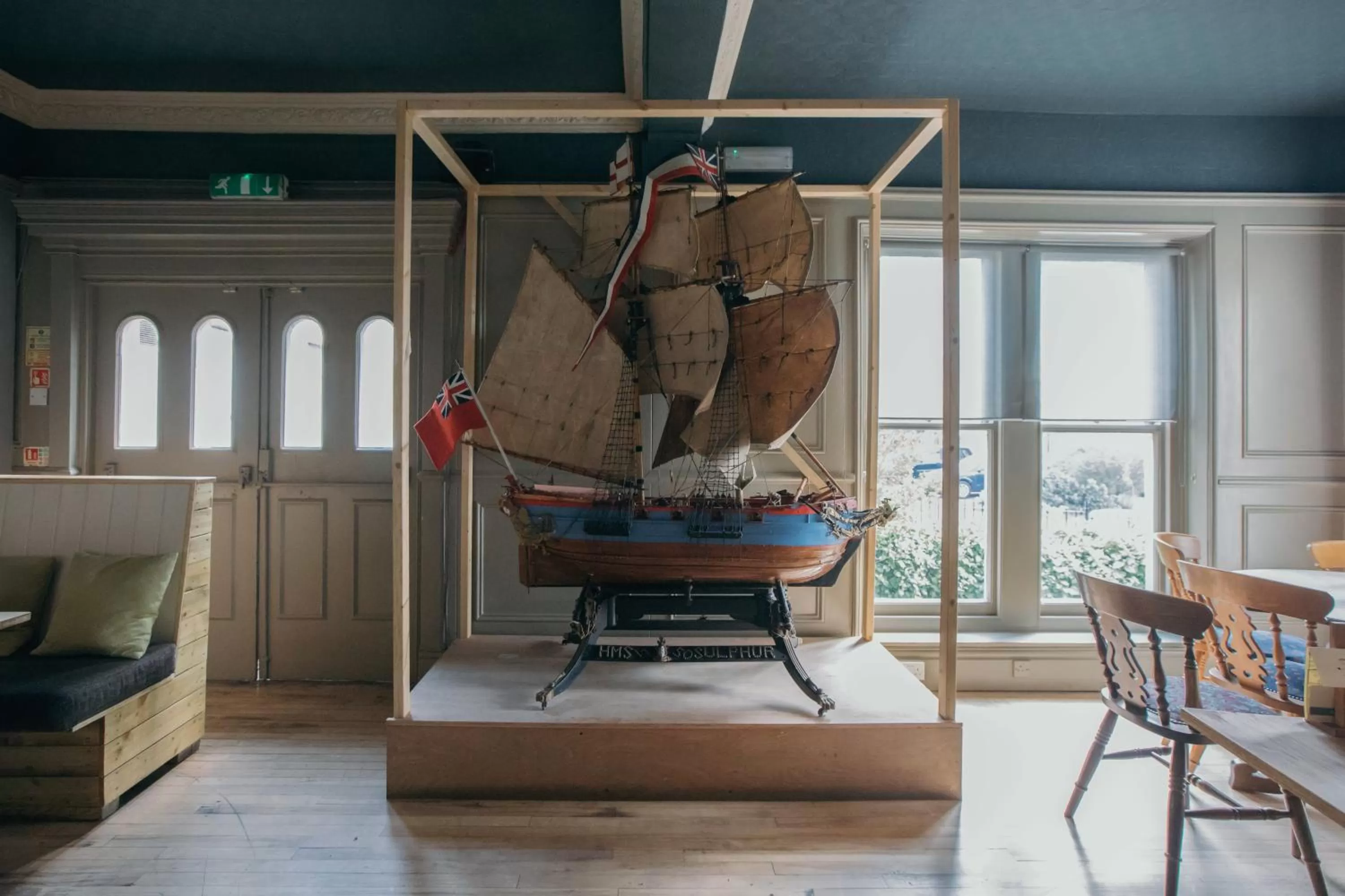 Seating area in Royal Hotel, Bar & Grill