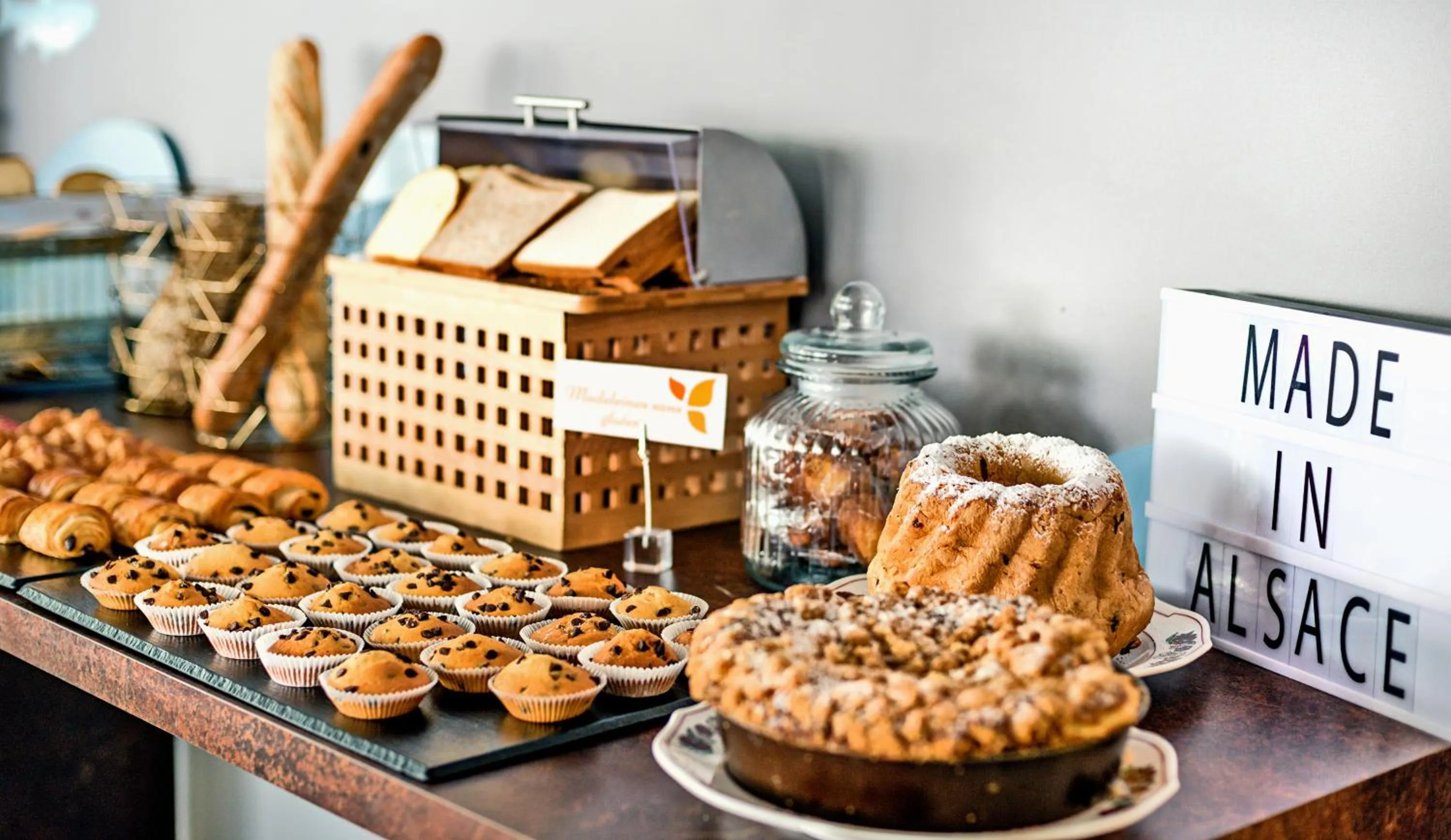 Buffet breakfast in ibis Styles Strasbourg Avenue du Rhin