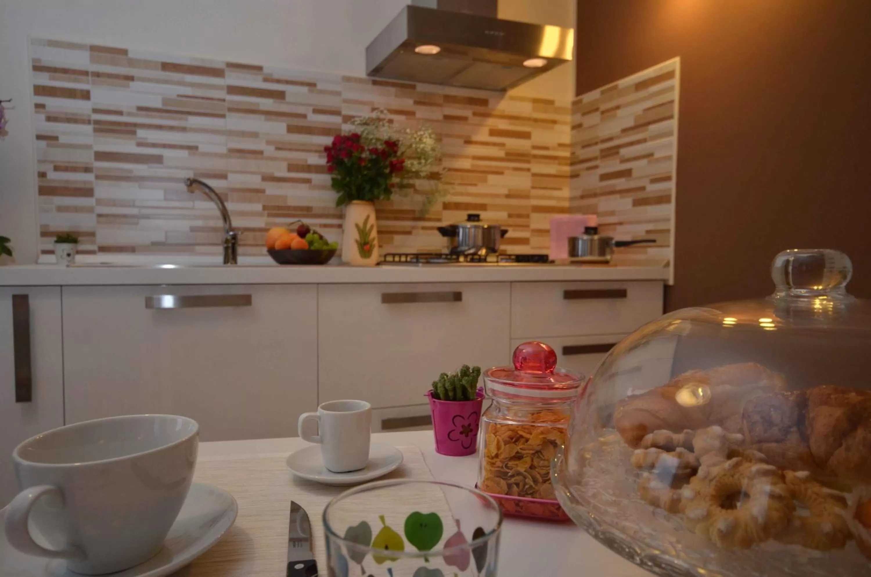 Kitchen or kitchenette in B&B La Dimora di Iside