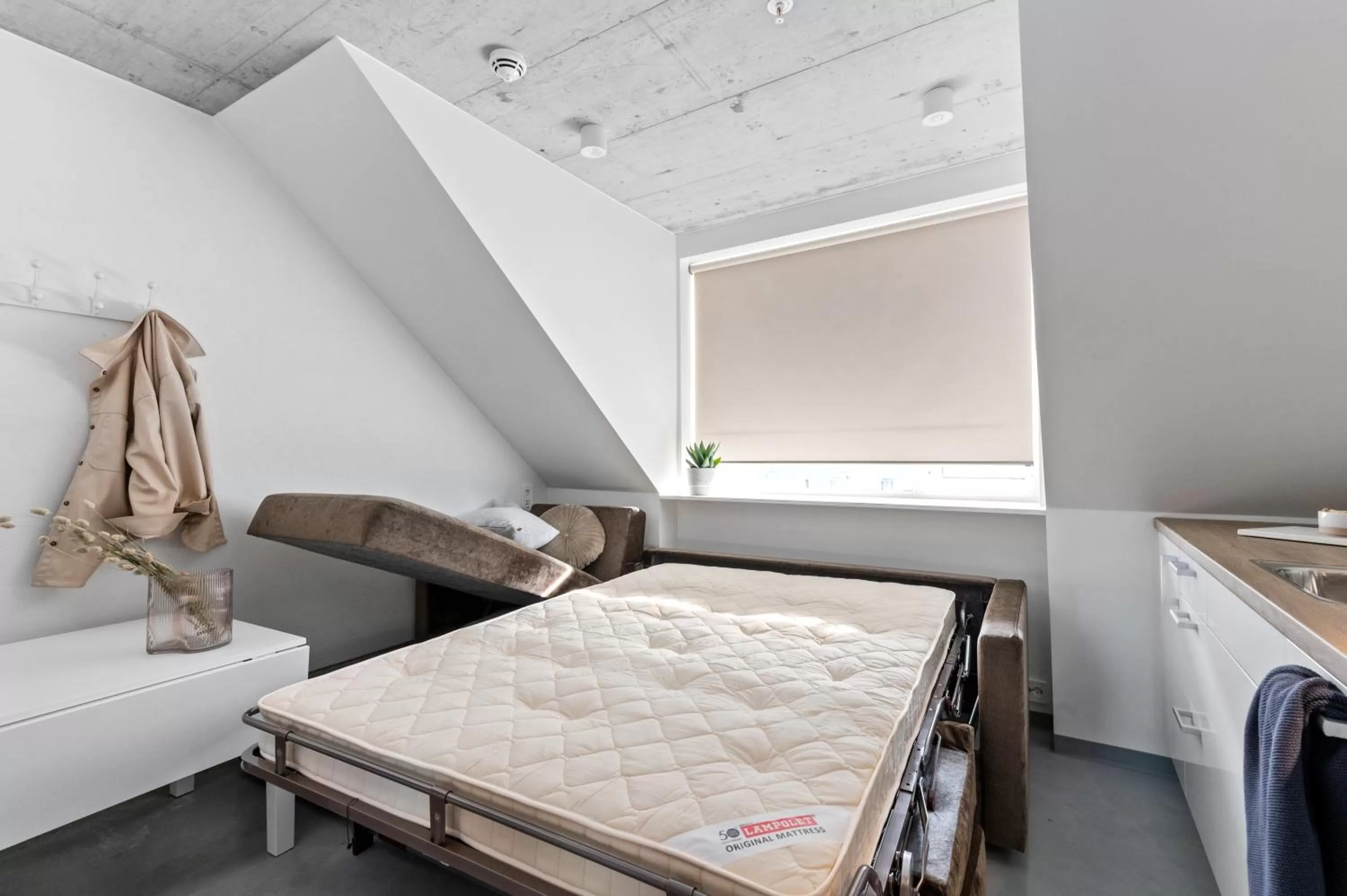 Bed in Aalesund City Apartment