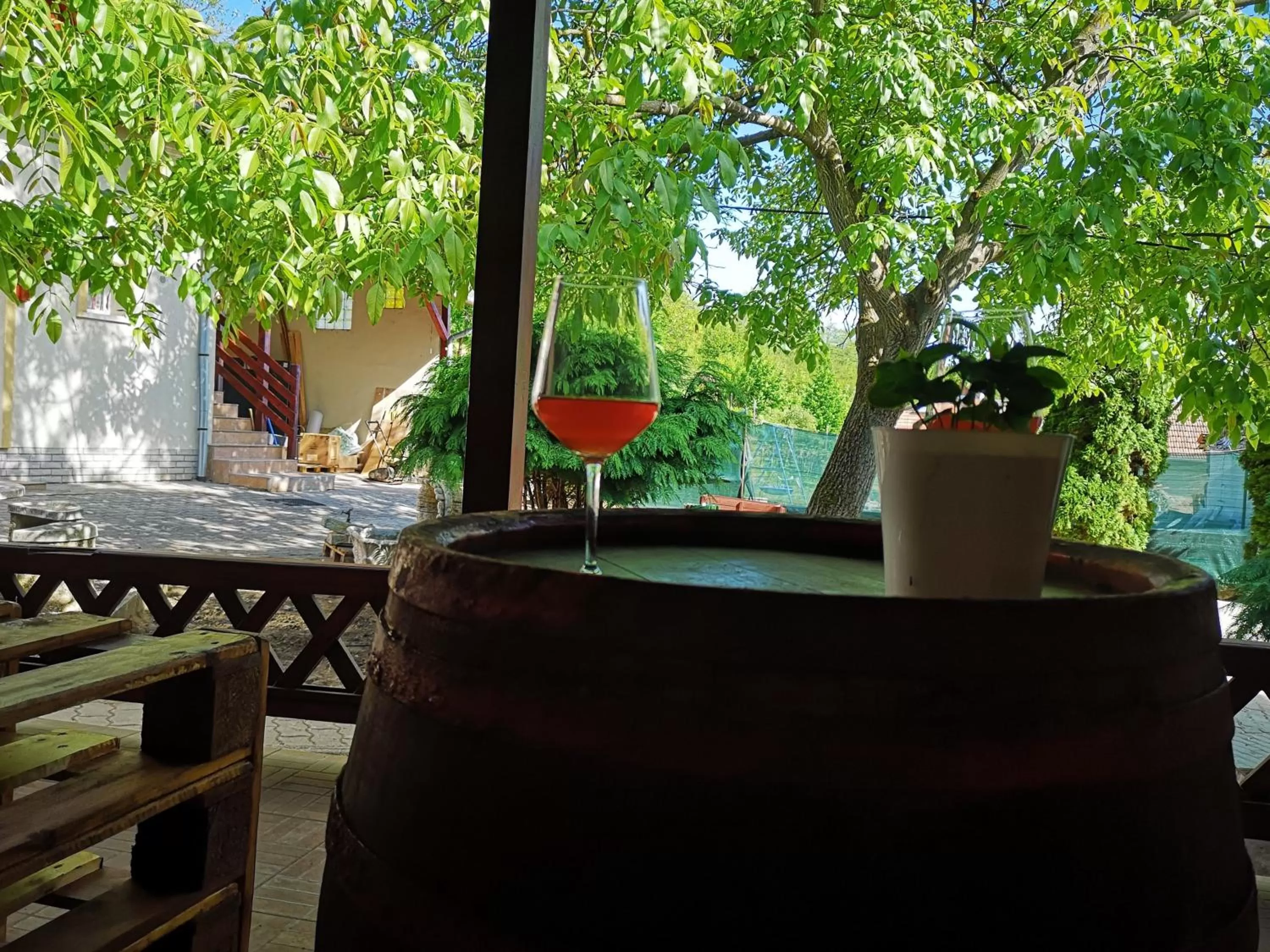 Balcony/Terrace in Zöld Sziget Wellness
