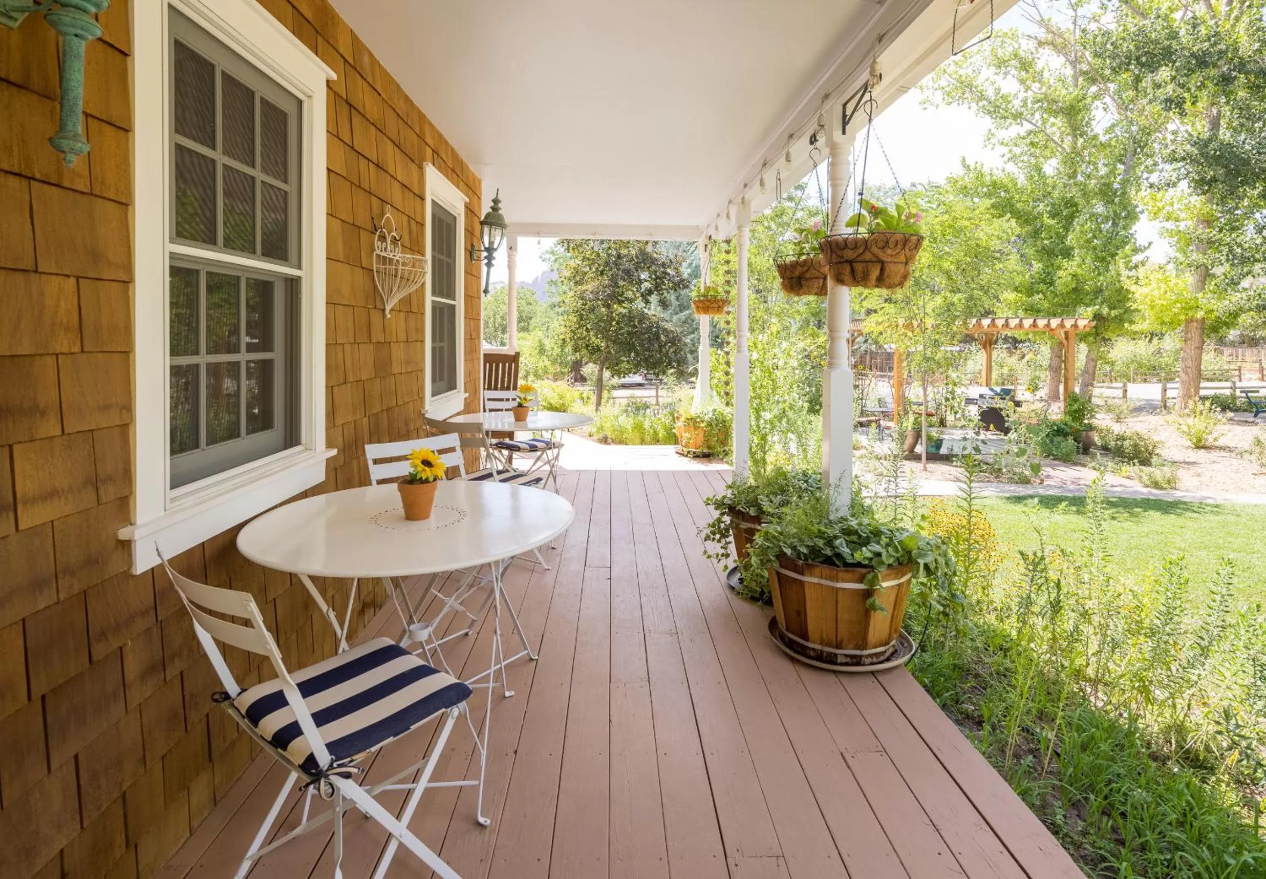 Patio in Sunflower Hill Inn