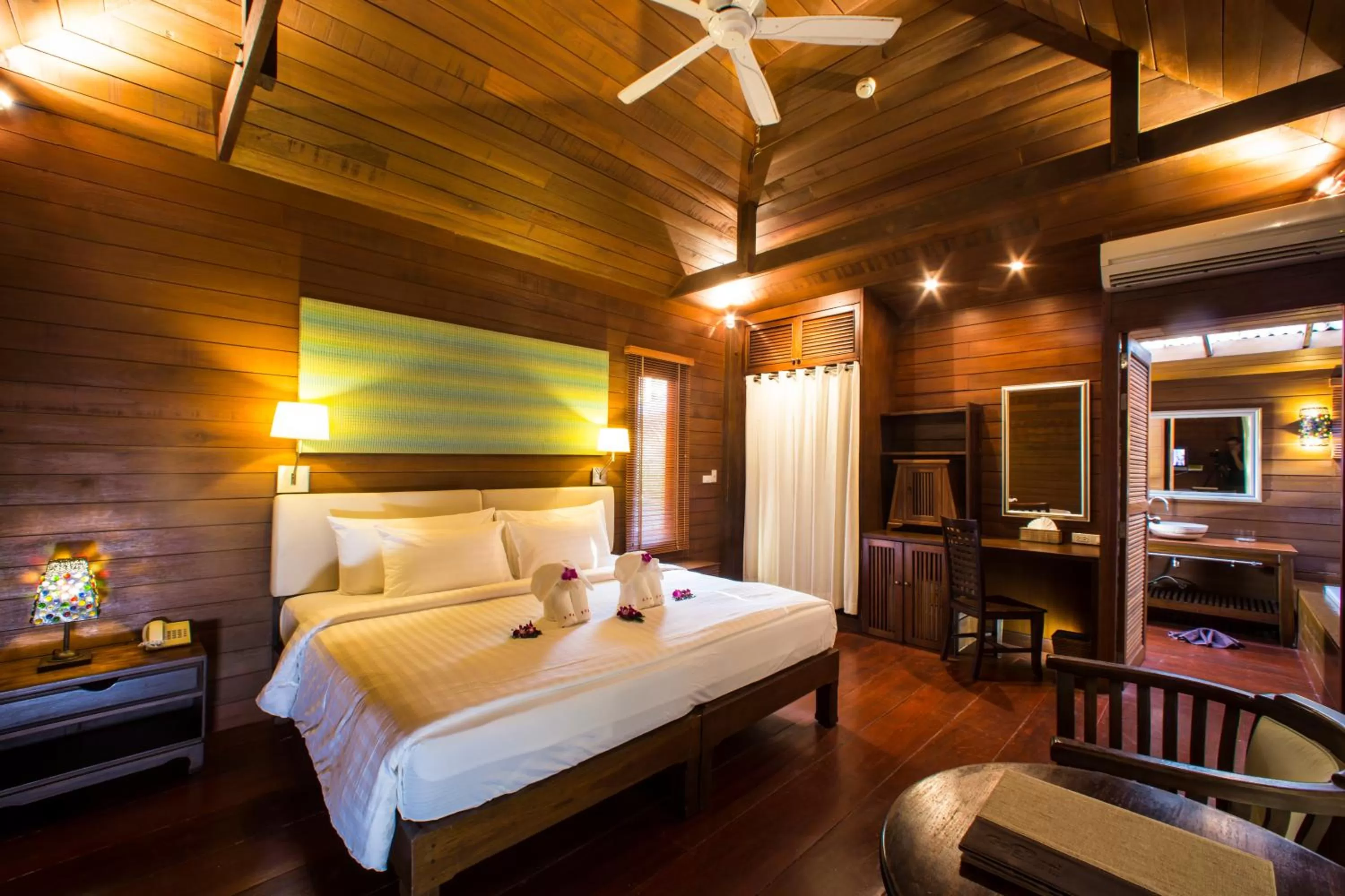 Decorative detail, Bed in GajaPuri Resort Koh Chang