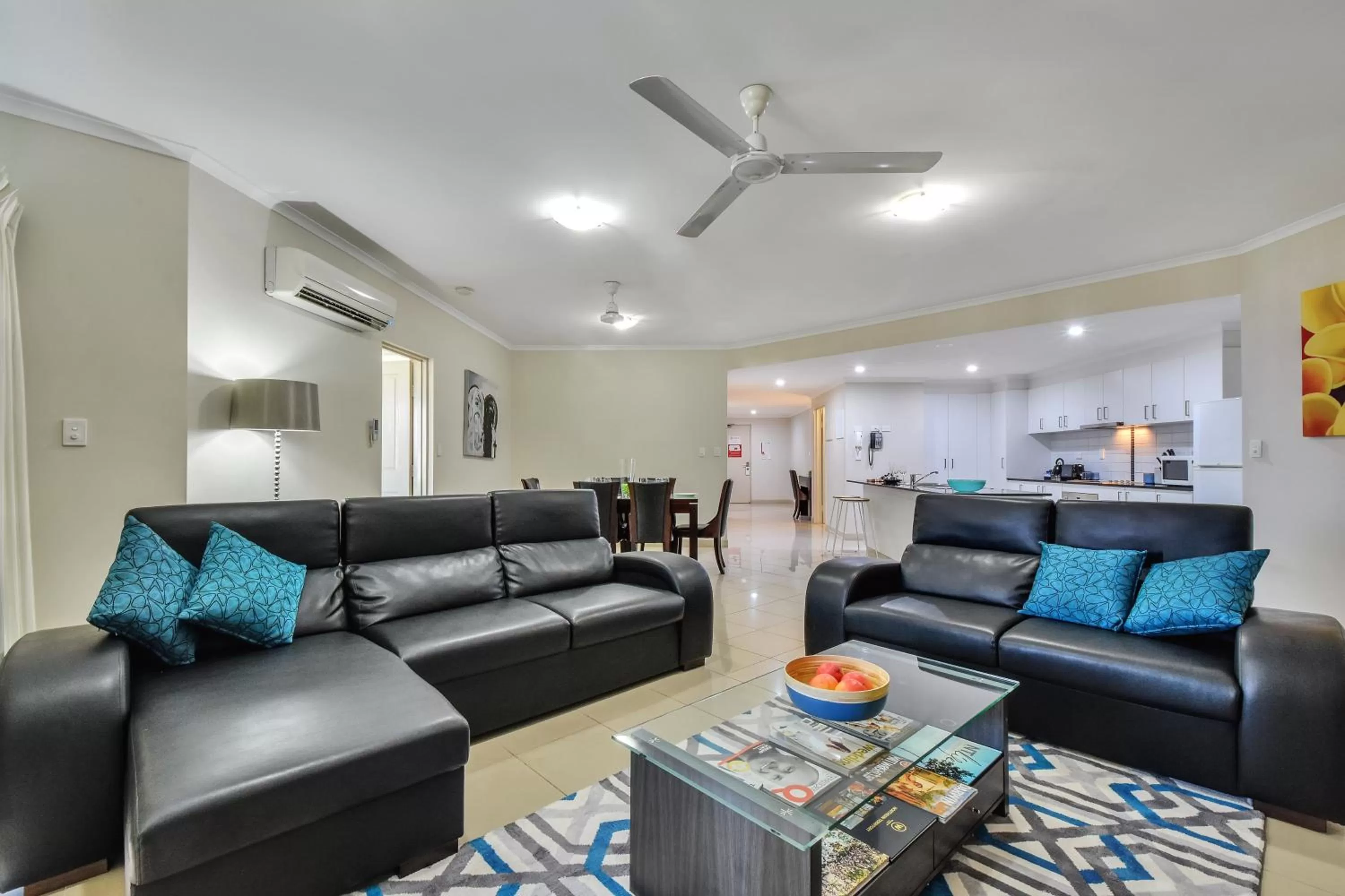 Living room in Argus Apartments Darwin