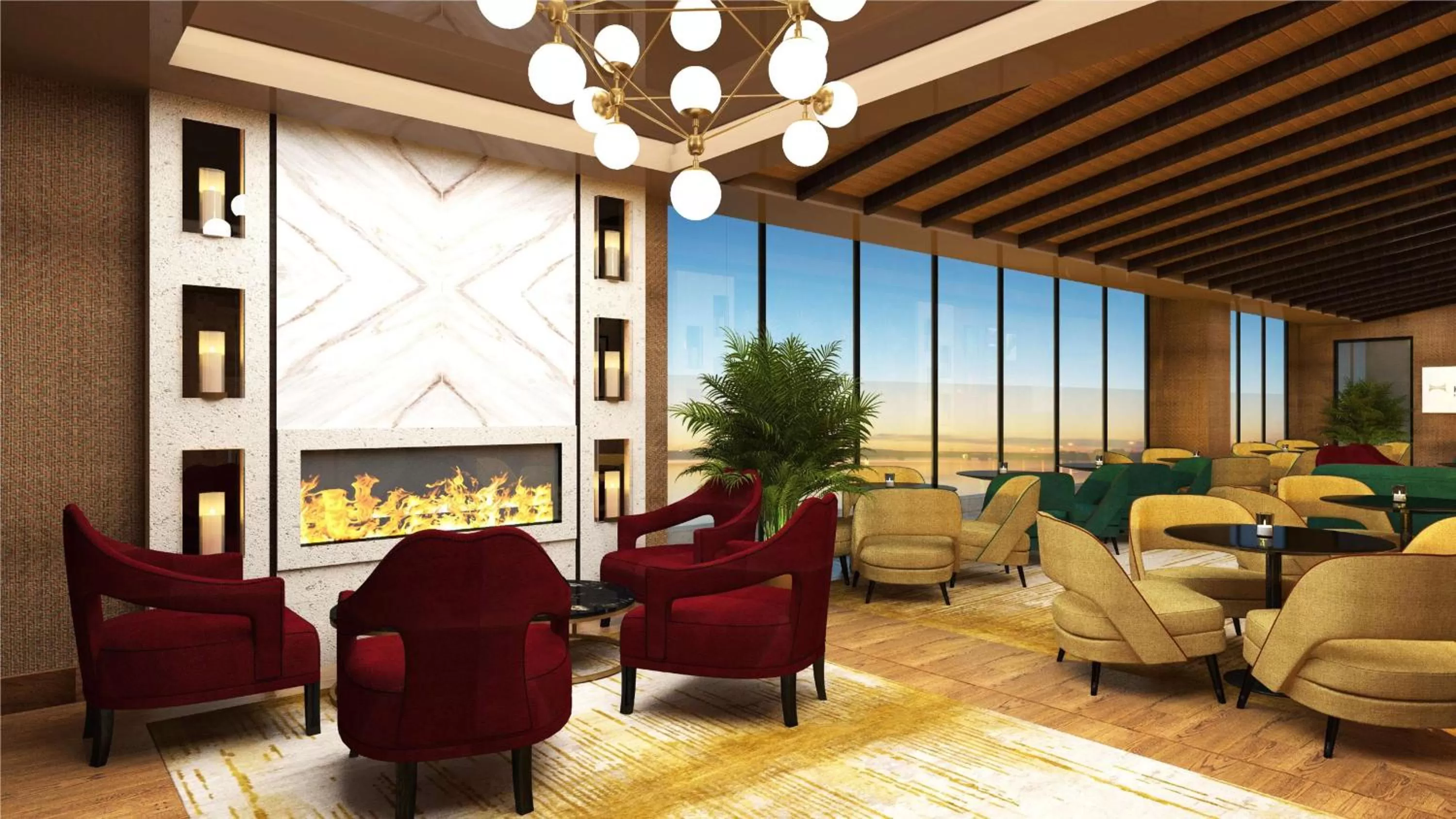 Dining area in Doubletree By Hilton Afyonkarahisar