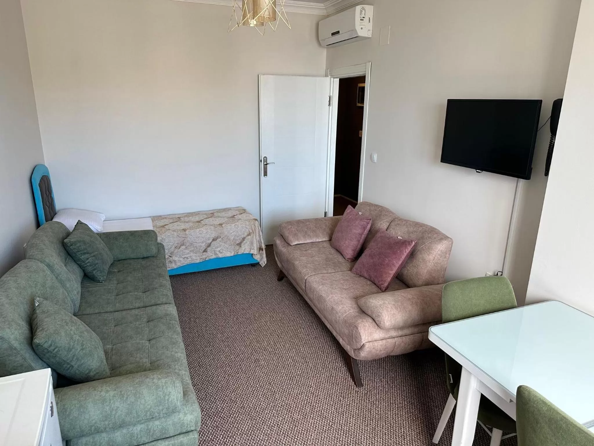 Seating Area in Bikka&Asell Suite Hotel