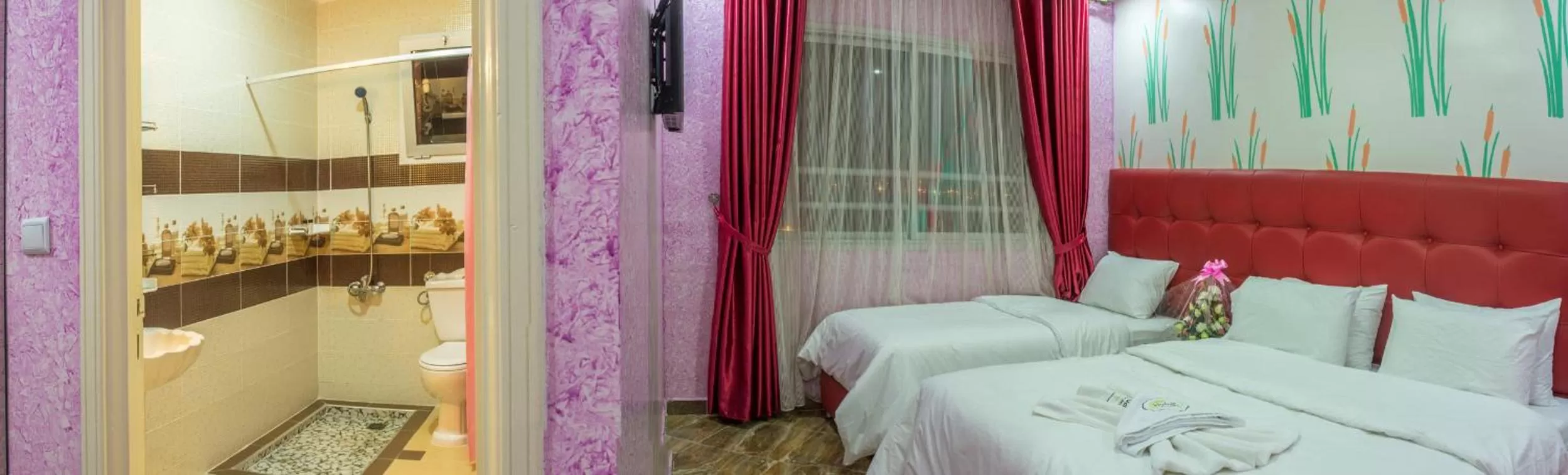 Bed in Hôtel Hadaik Ain Asserdoune