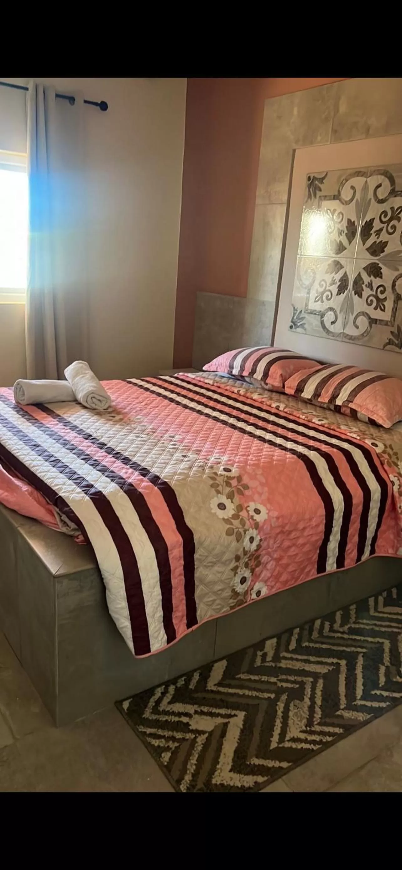 Bed in Curasita colour Appartments