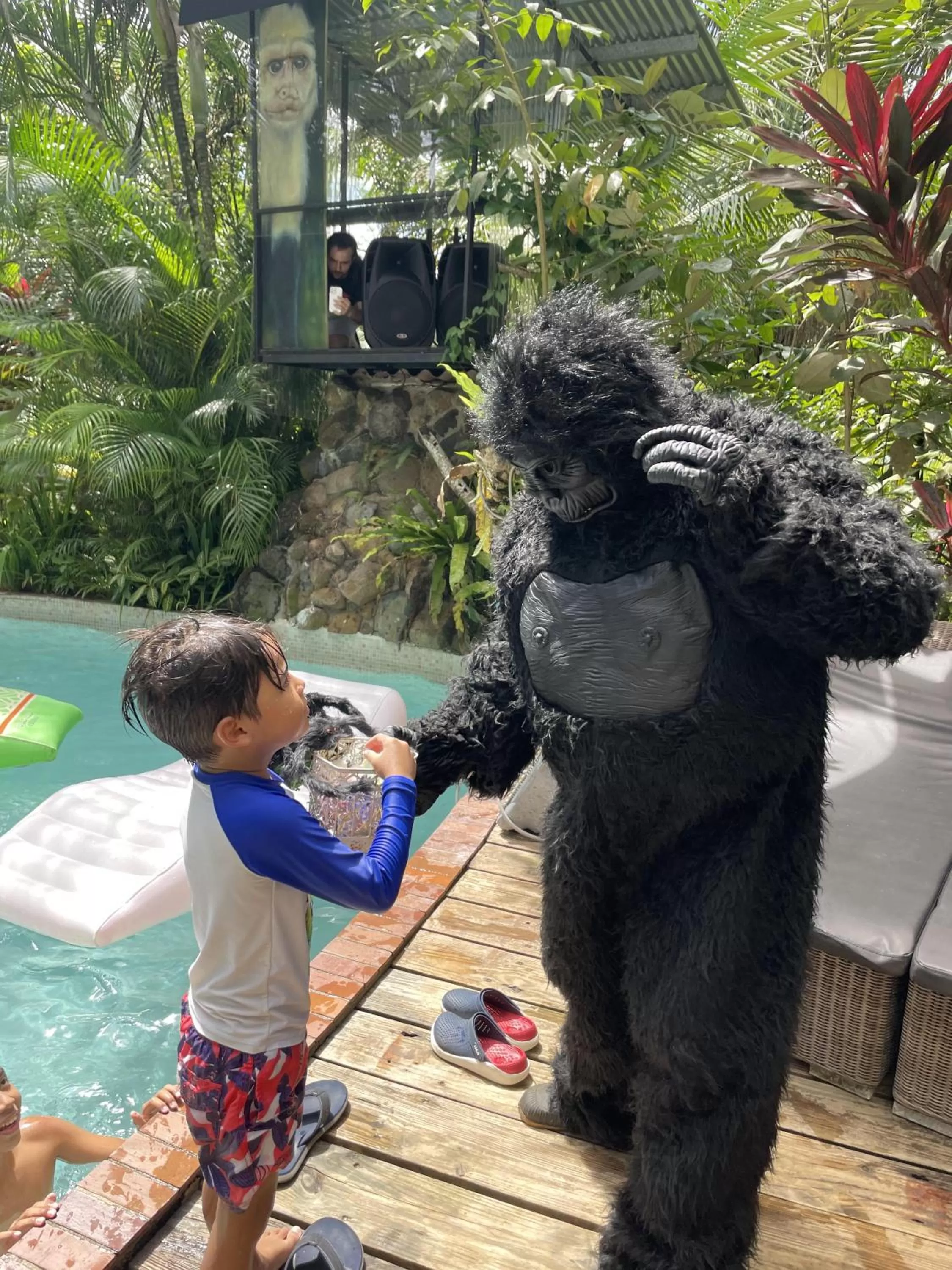 Family in Monkey Lodge Panama