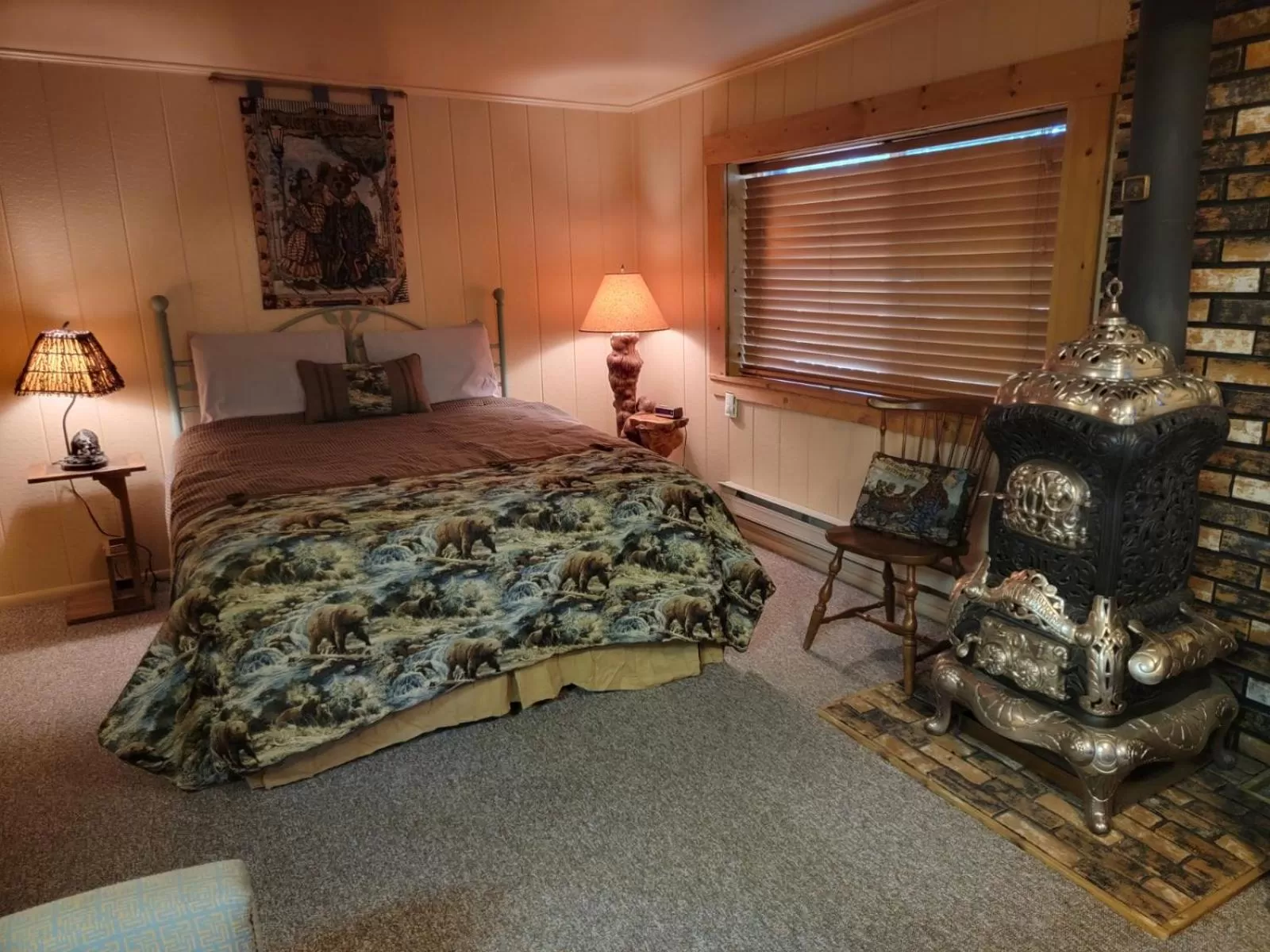 Bed in Wagon Wheel Hotel