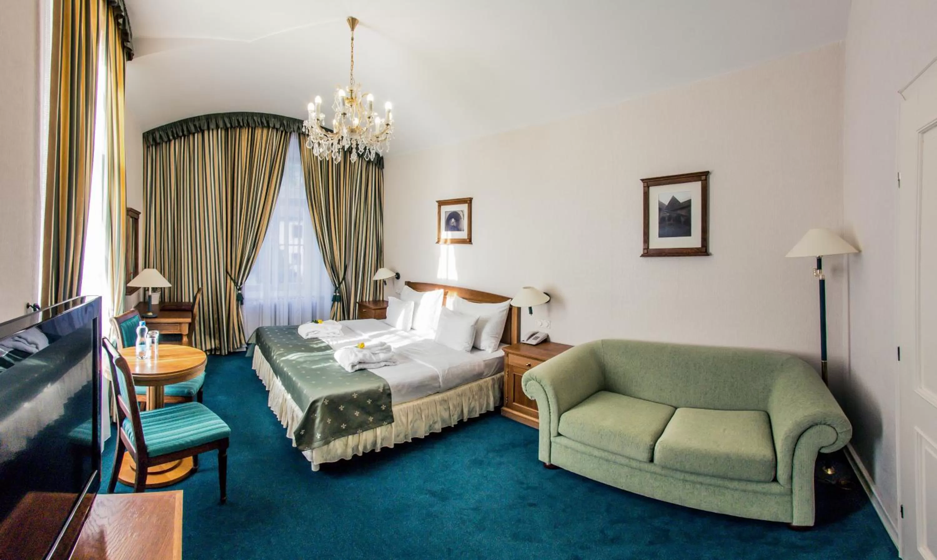 Bed in Hotel Dvorak Cesky Krumlov